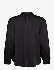 GANT - D1. STAND COLLAR POP OVER BLOUSE - long-sleeved blouses - ebony black - 1