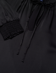 GANT - D1. STAND COLLAR POP OVER BLOUSE - long-sleeved blouses - ebony black - 2