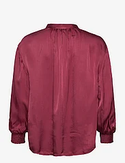 GANT - D1. STAND COLLAR POP OVER BLOUSE - long-sleeved blouses - plumped red - 1