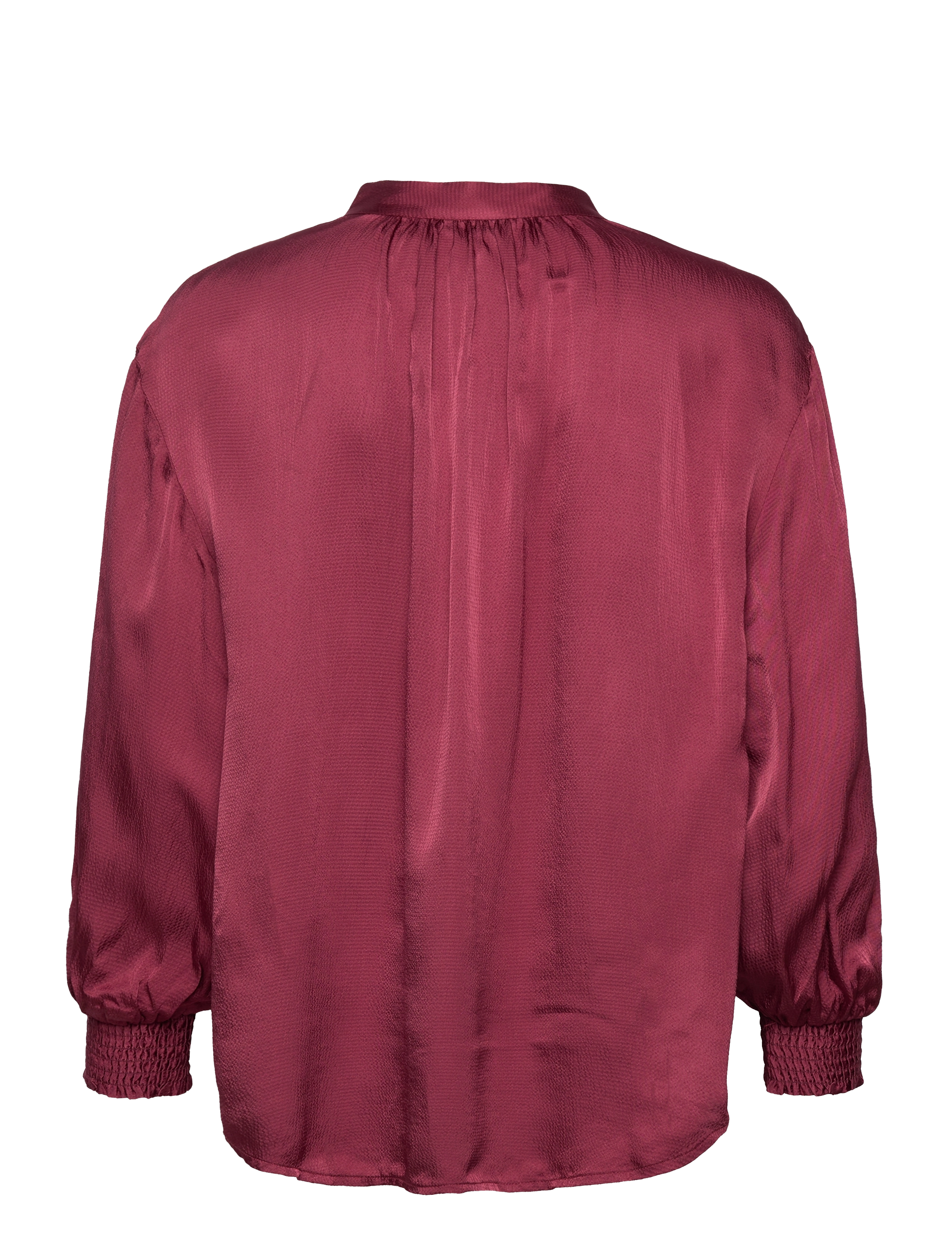 Gant - D1. STAND COLLAR POP OVER BLOUSE - langärmlige blusen - plumped red - 1
