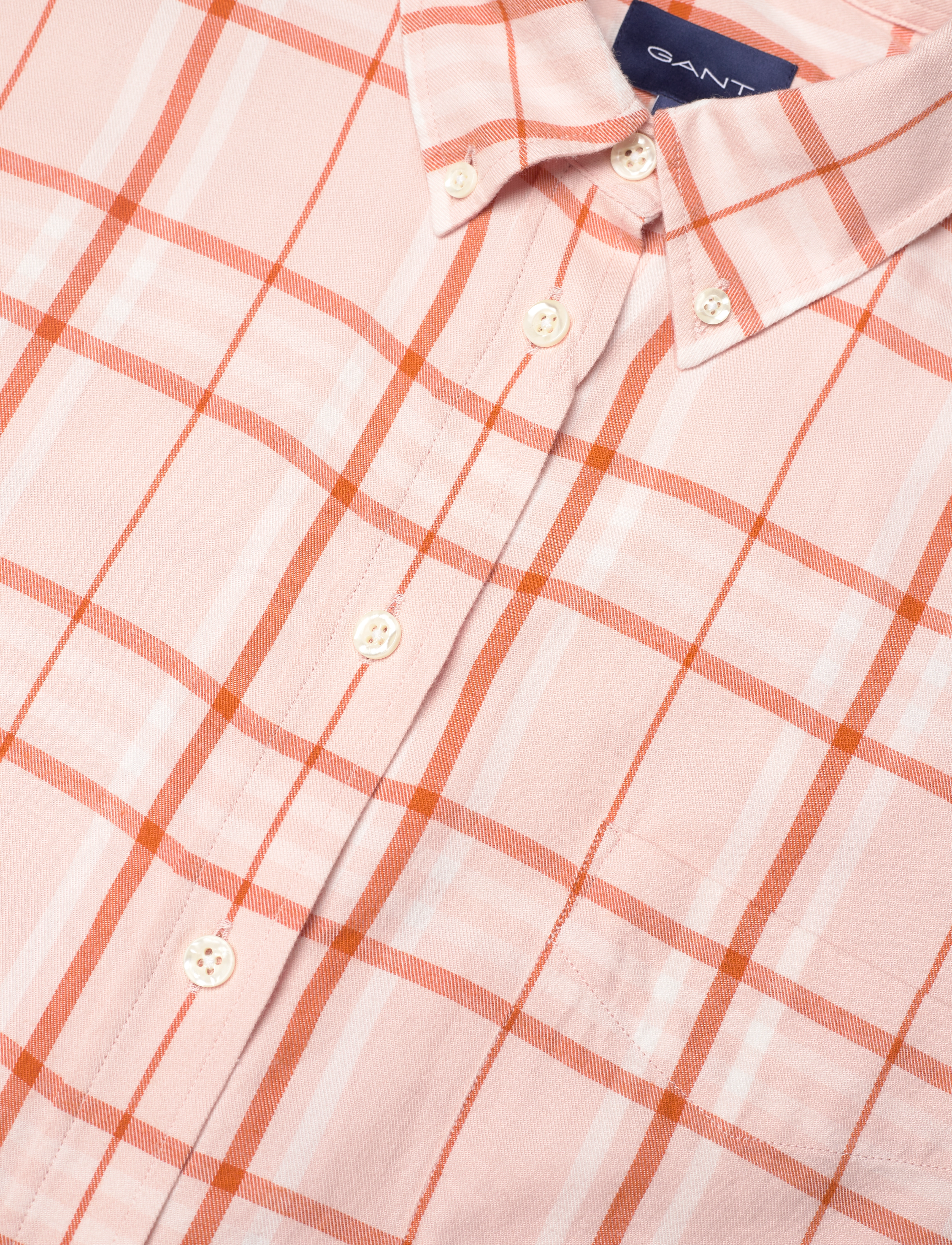 GANT - D2. RELAXED CHECK FLANNEL SHIRT - silver peony - 2