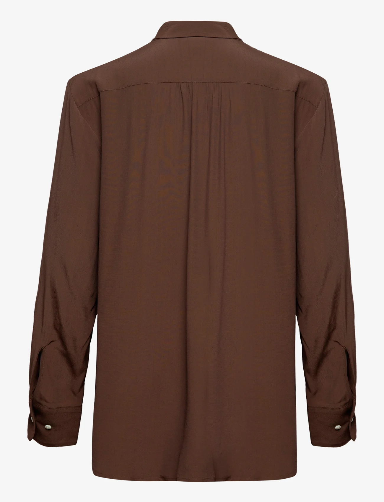 GANT - D2. BOW BLOUSE - long-sleeved blouses - rich brown - 1