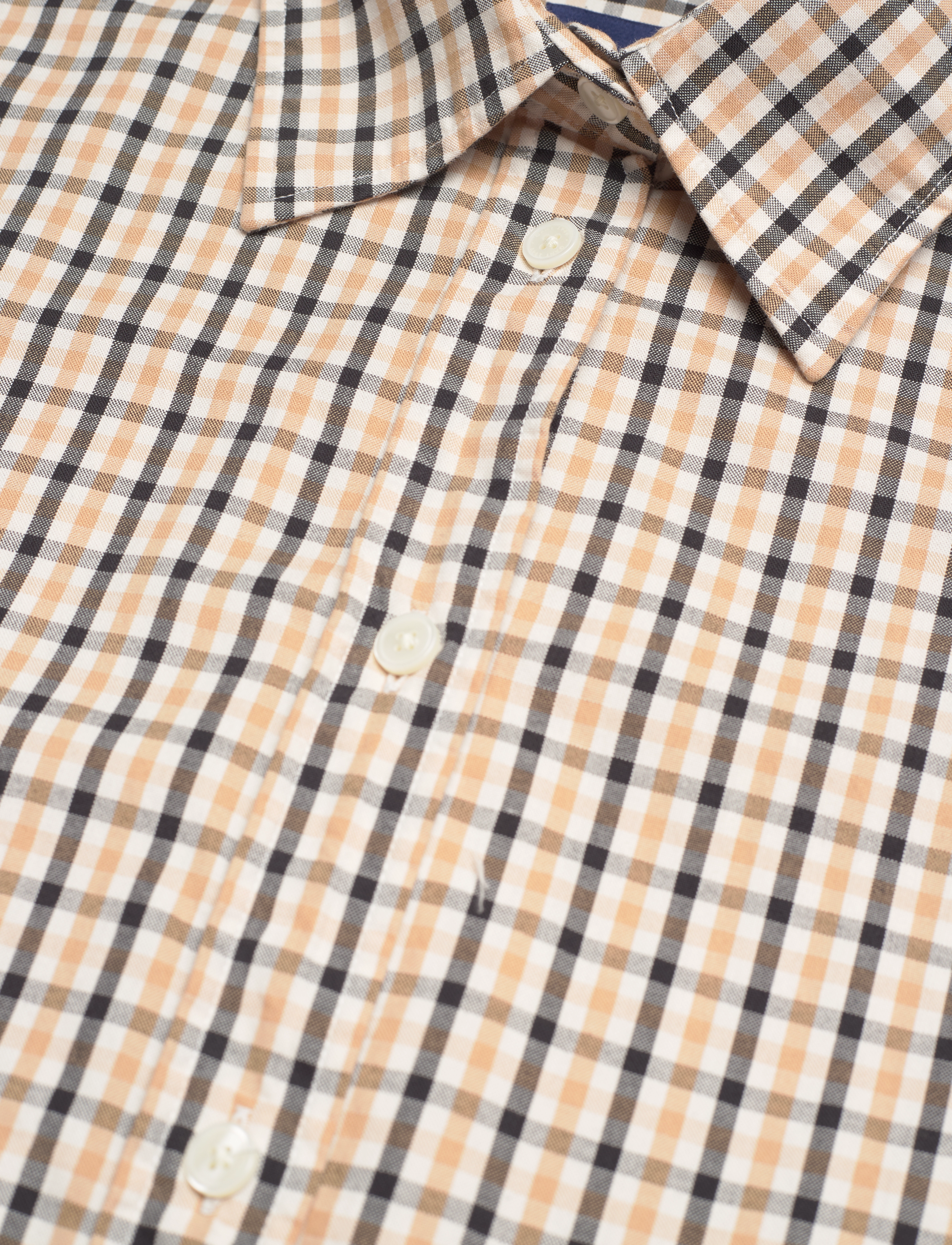 GANT - D1. OS CHECK SHIRT - toffee beige - 2