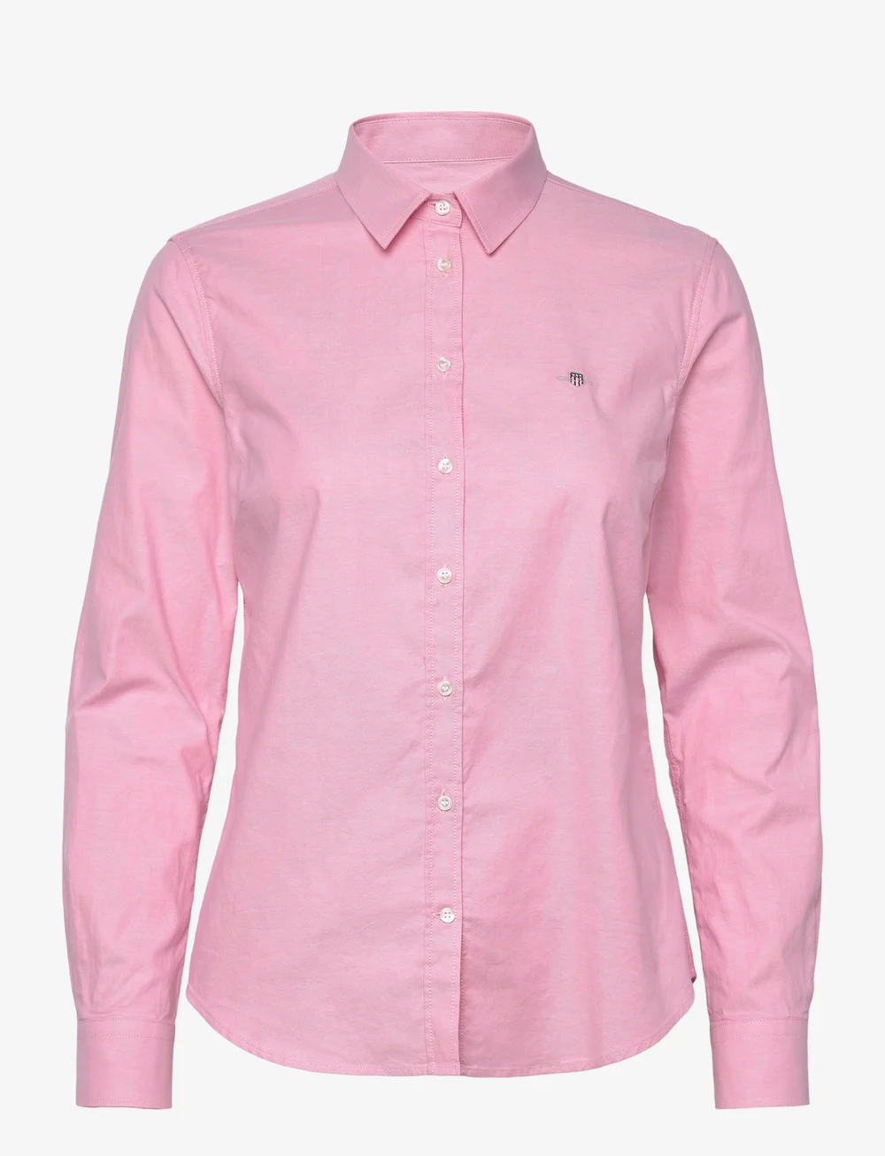 GANT - SLIM STRETCH OXFORD SHIRT - langærmede skjorter - geranium pink - 0
