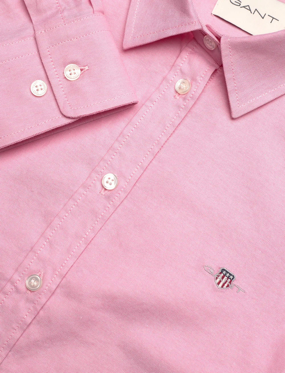 GANT - SLIM STRETCH OXFORD SHIRT - langærmede skjorter - geranium pink - 2