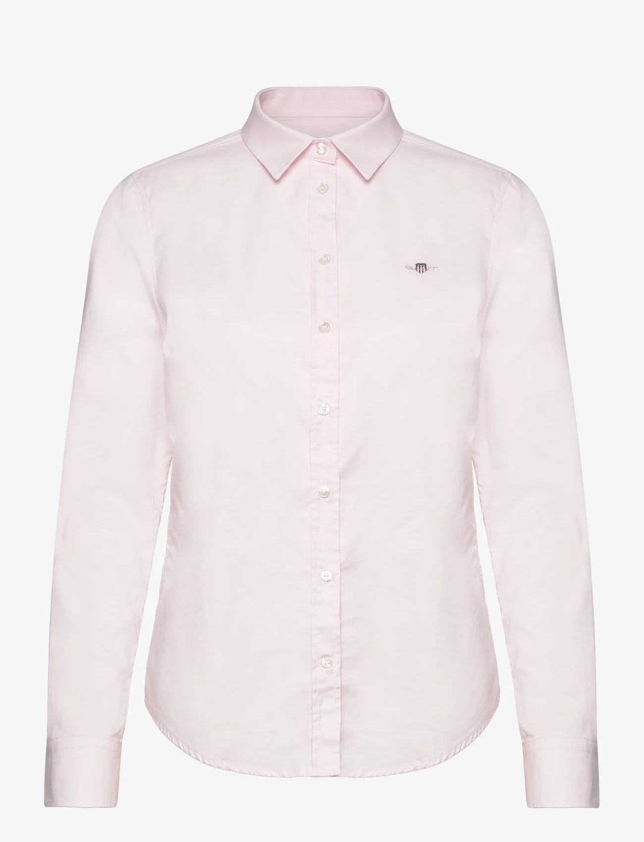 GANT - SLIM STRETCH OXFORD SHIRT - long-sleeved shirts - light pink - 0