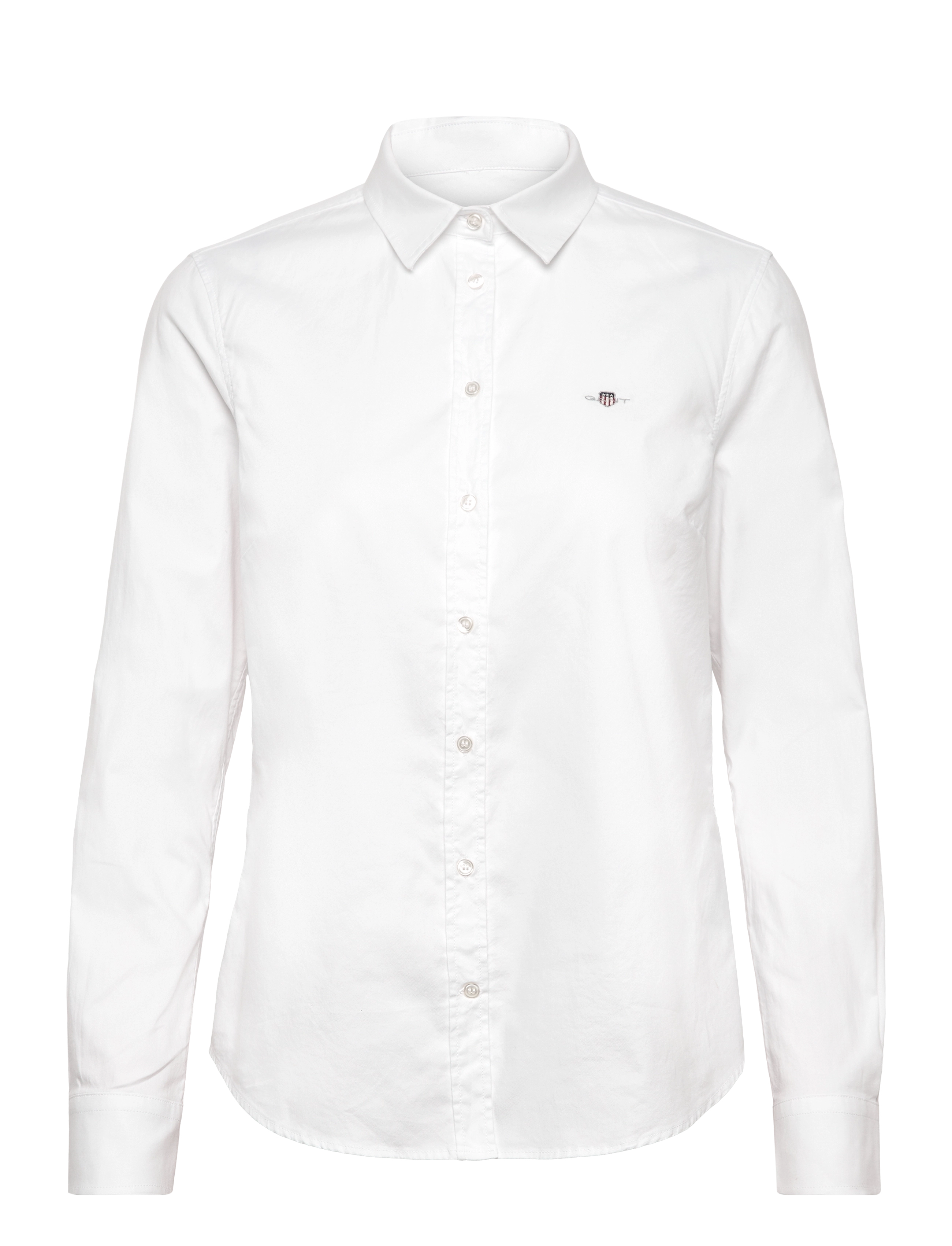 Gant - SLIM STRETCH OXFORD SHIRT - overhemden met lange mouwen - white - 1