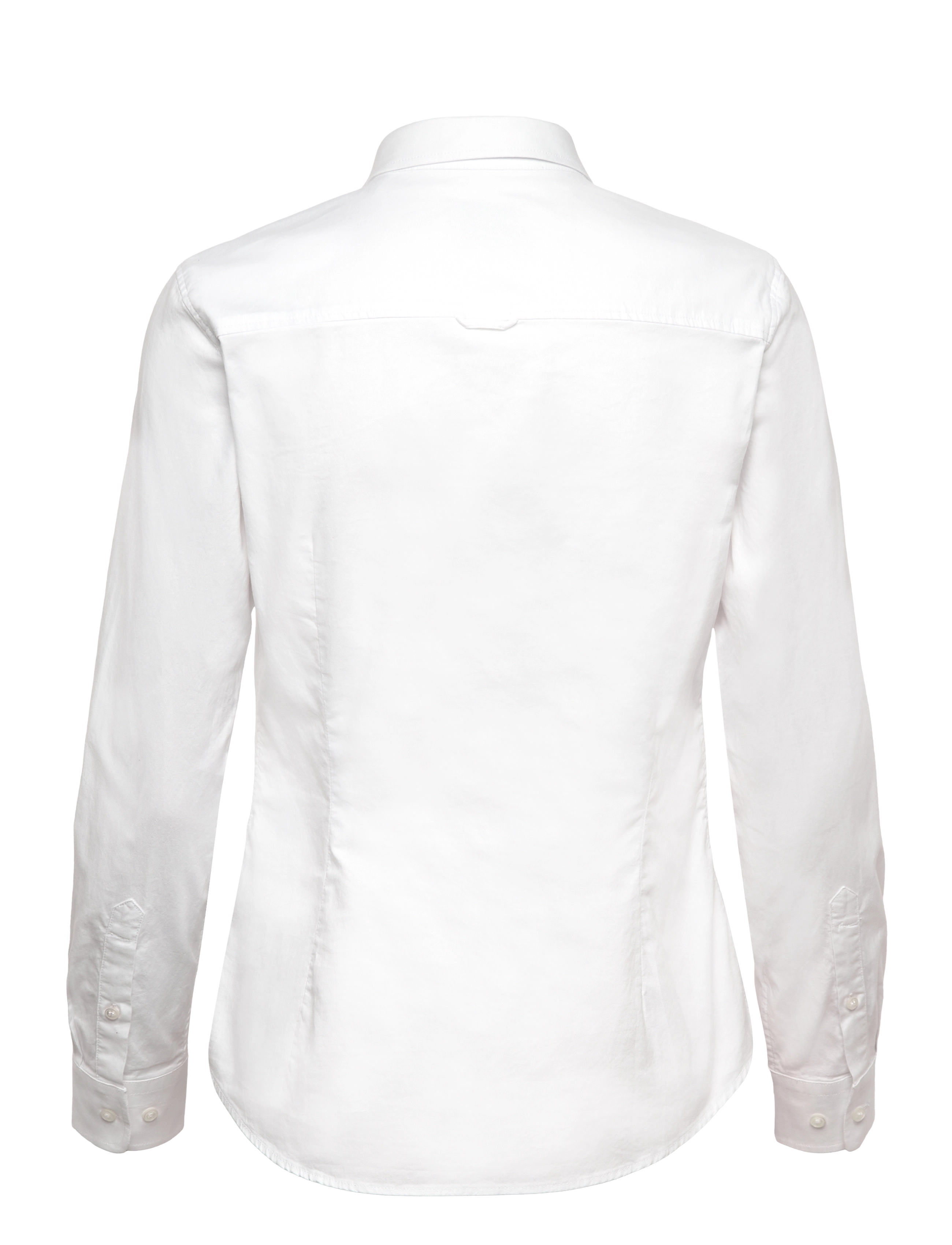 Gant - SLIM STRETCH OXFORD SHIRT - langermede skjorter - white - 2