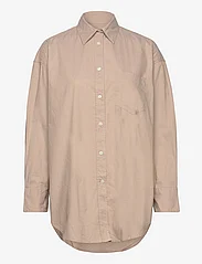 GANT - D1. OS OXFORD SHIRT - langermede skjorter - dark khaki - 0