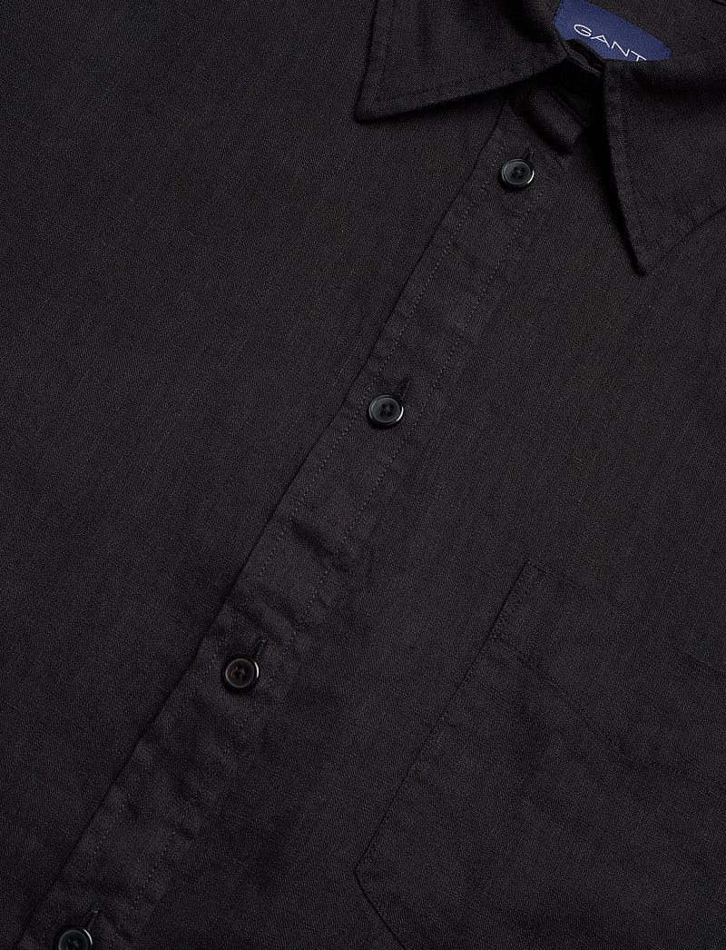 GANT - OS LINEN SHIRT - hørskjorter - ebony black - 2