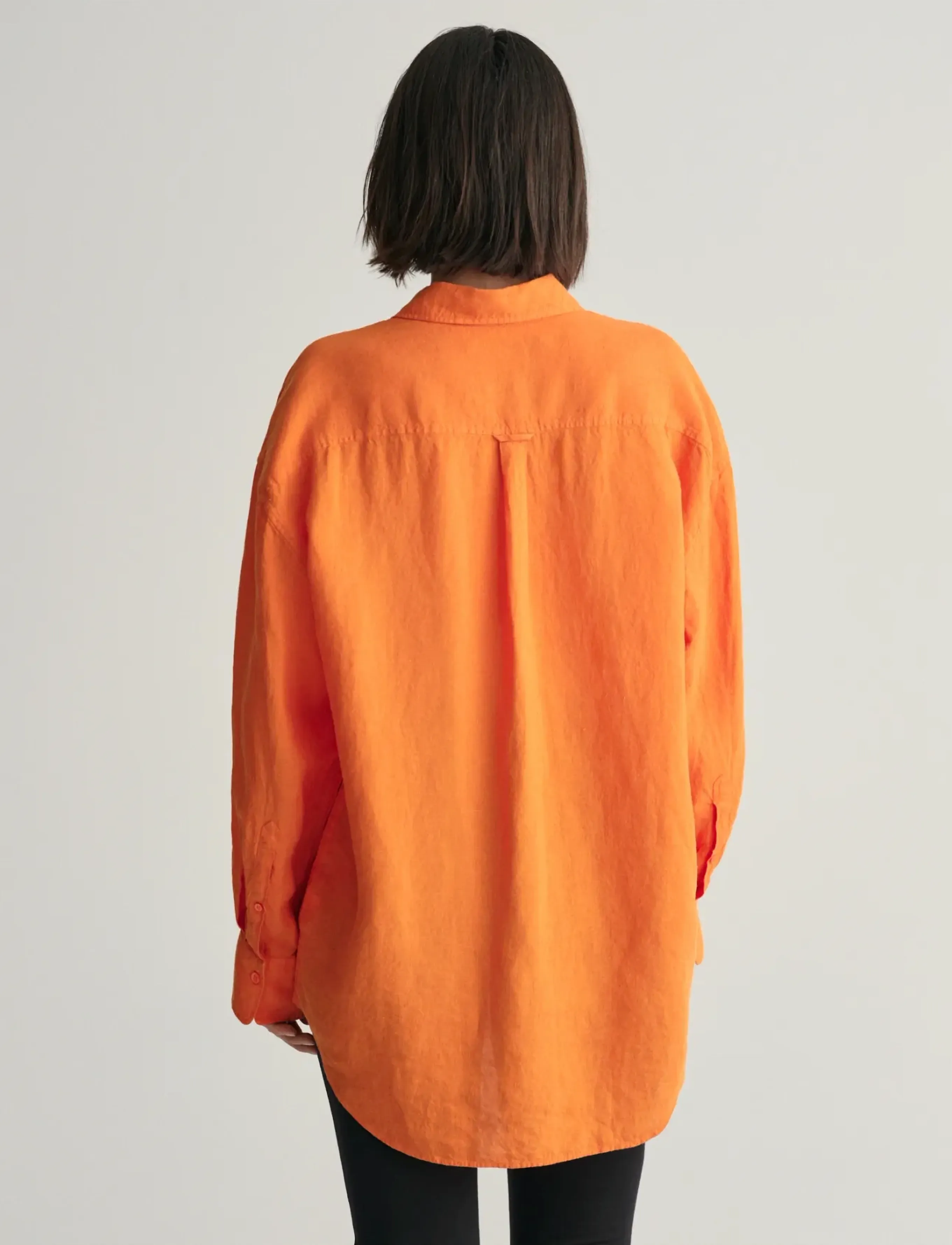 Gant - OS LINEN SHIRT - pumpkin orange - 3