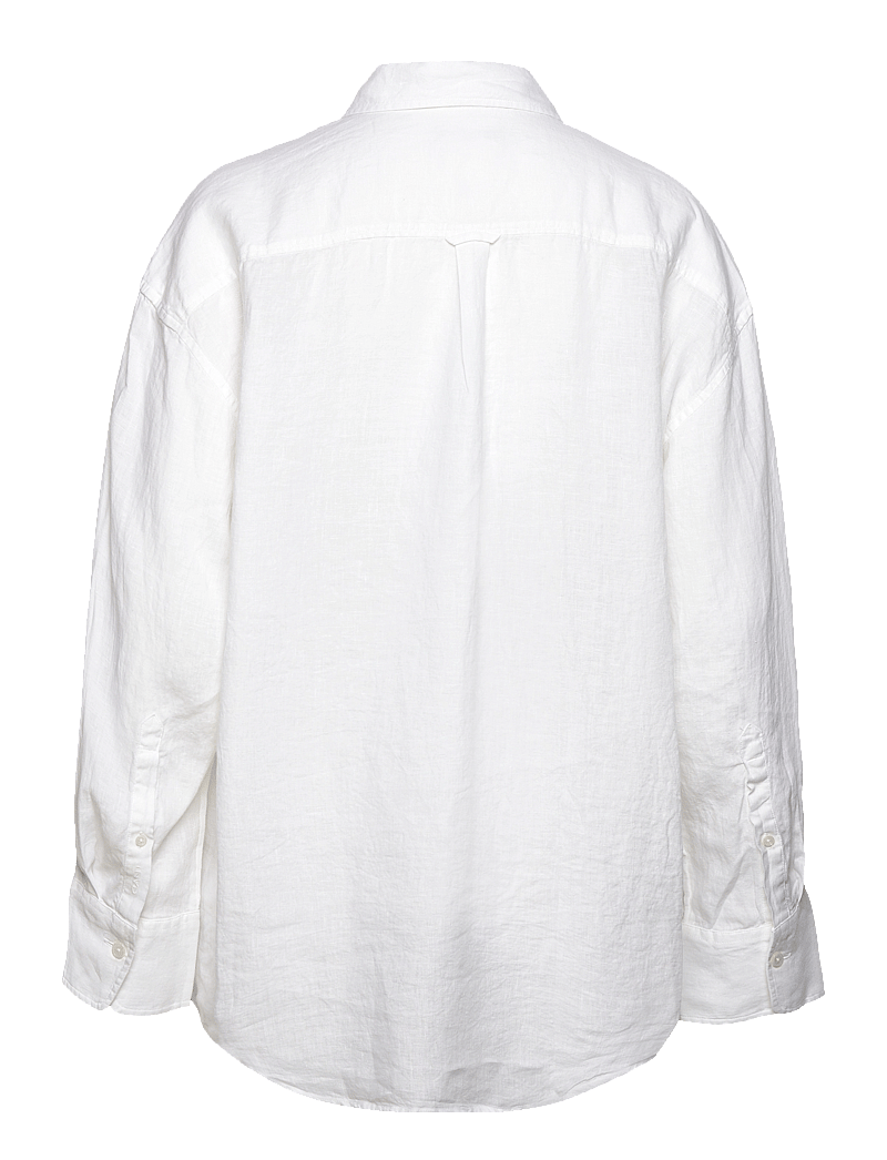 GANT - OS LINEN SHIRT - hørskjorter - white - 1