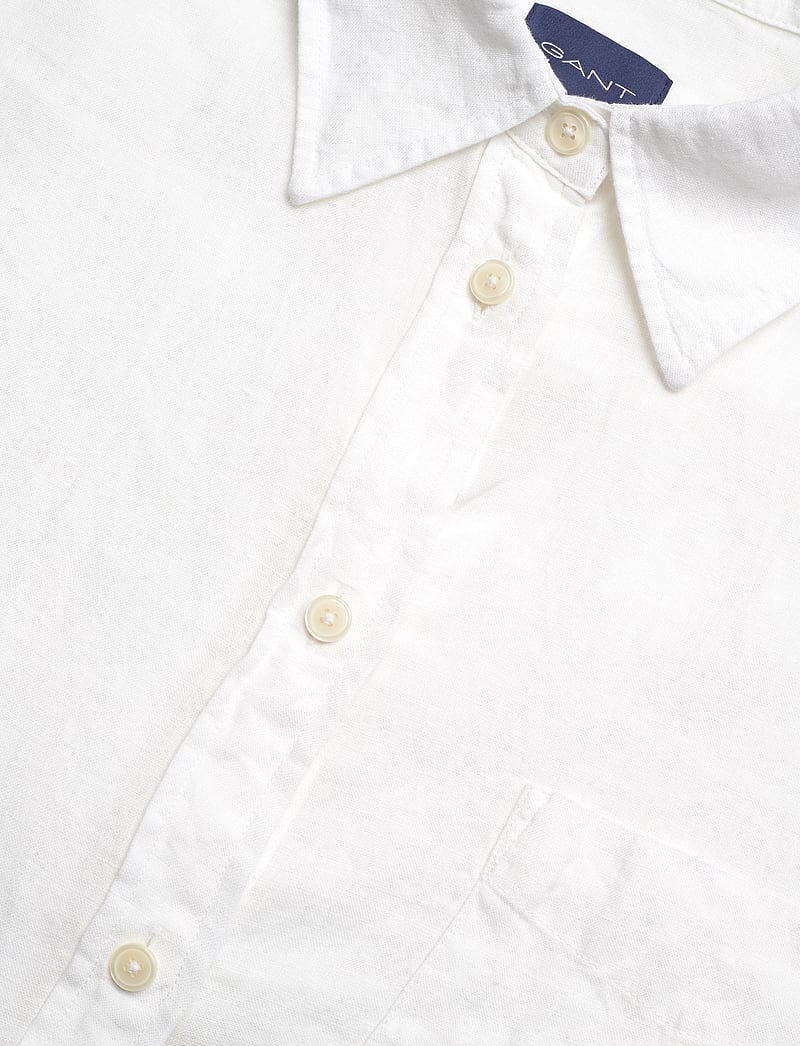 GANT - OS LINEN SHIRT - hørskjorter - white - 2