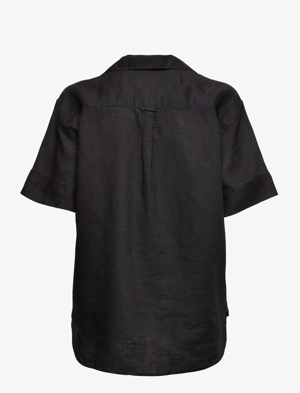 GANT - REL POP OVER LINEN SS SHIRT - leinenhemden - ebony black - 1