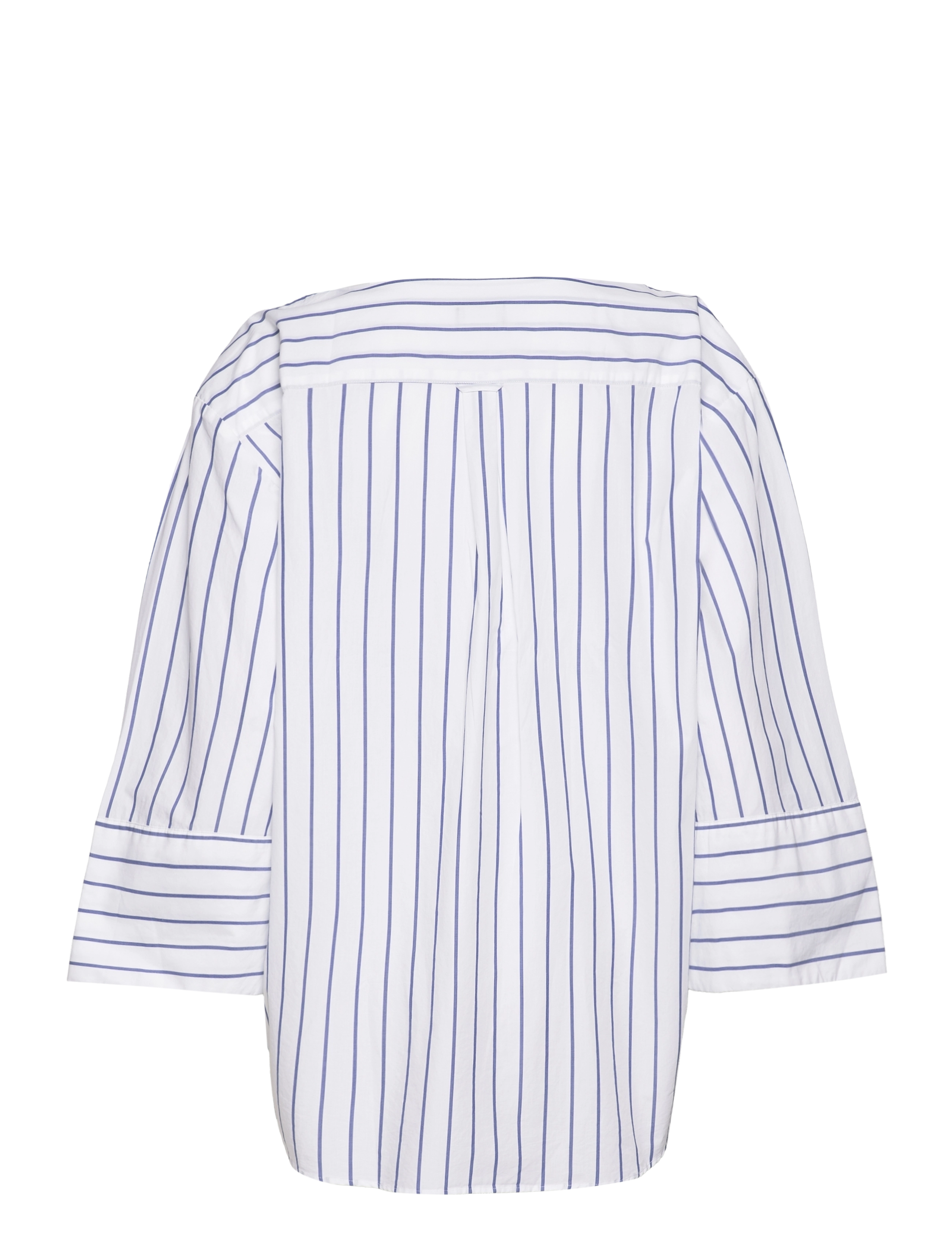 GANT - RELAXED POPOVER STRIPED SHIRT - white - 1