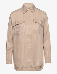 GANT - RELAXED FLAP POCKET SHIRT - langærmede skjorter - dry sand - 0