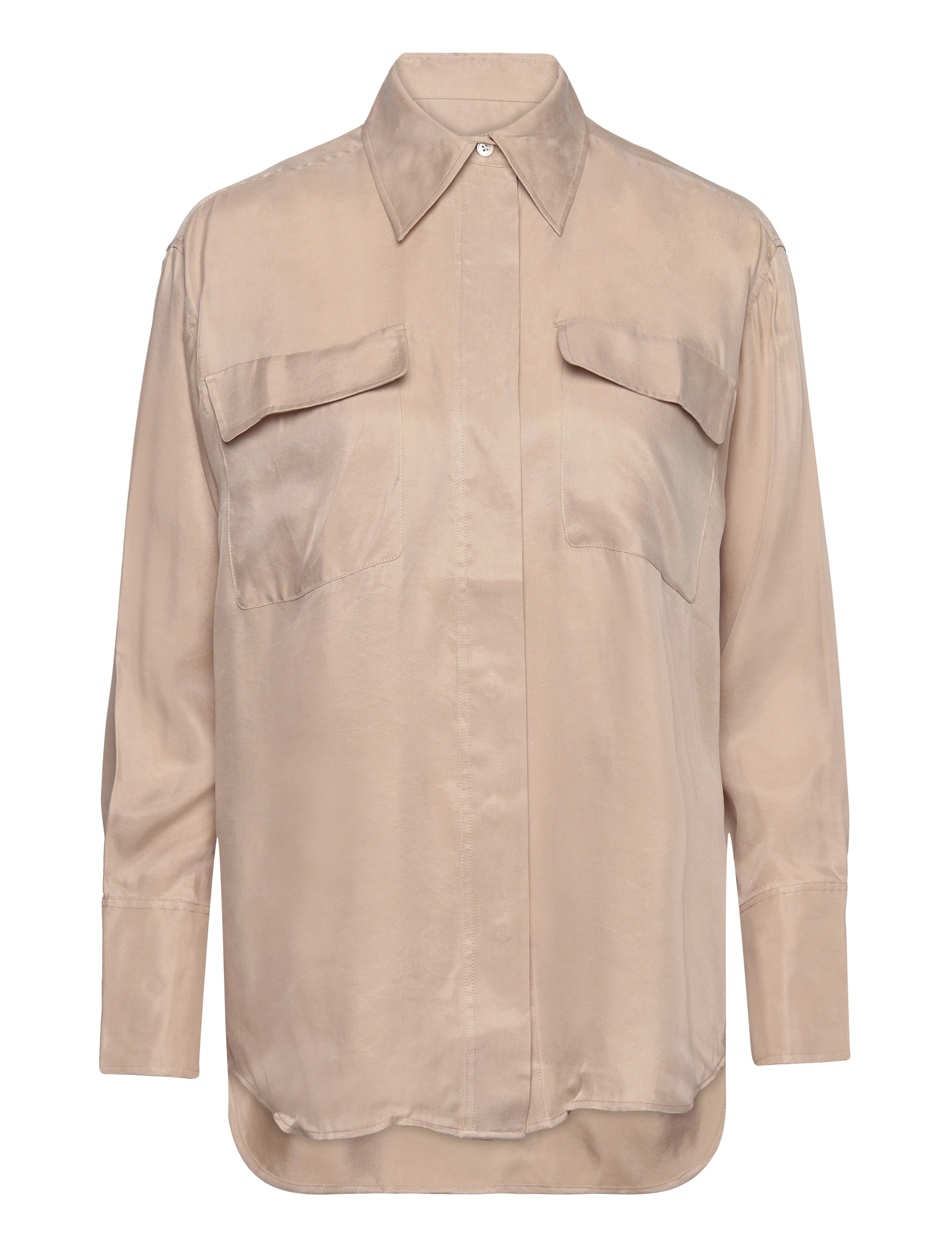 Gant RELAXED FLAP POCKET SHIRT - Kleidung - DRY SAND / beige