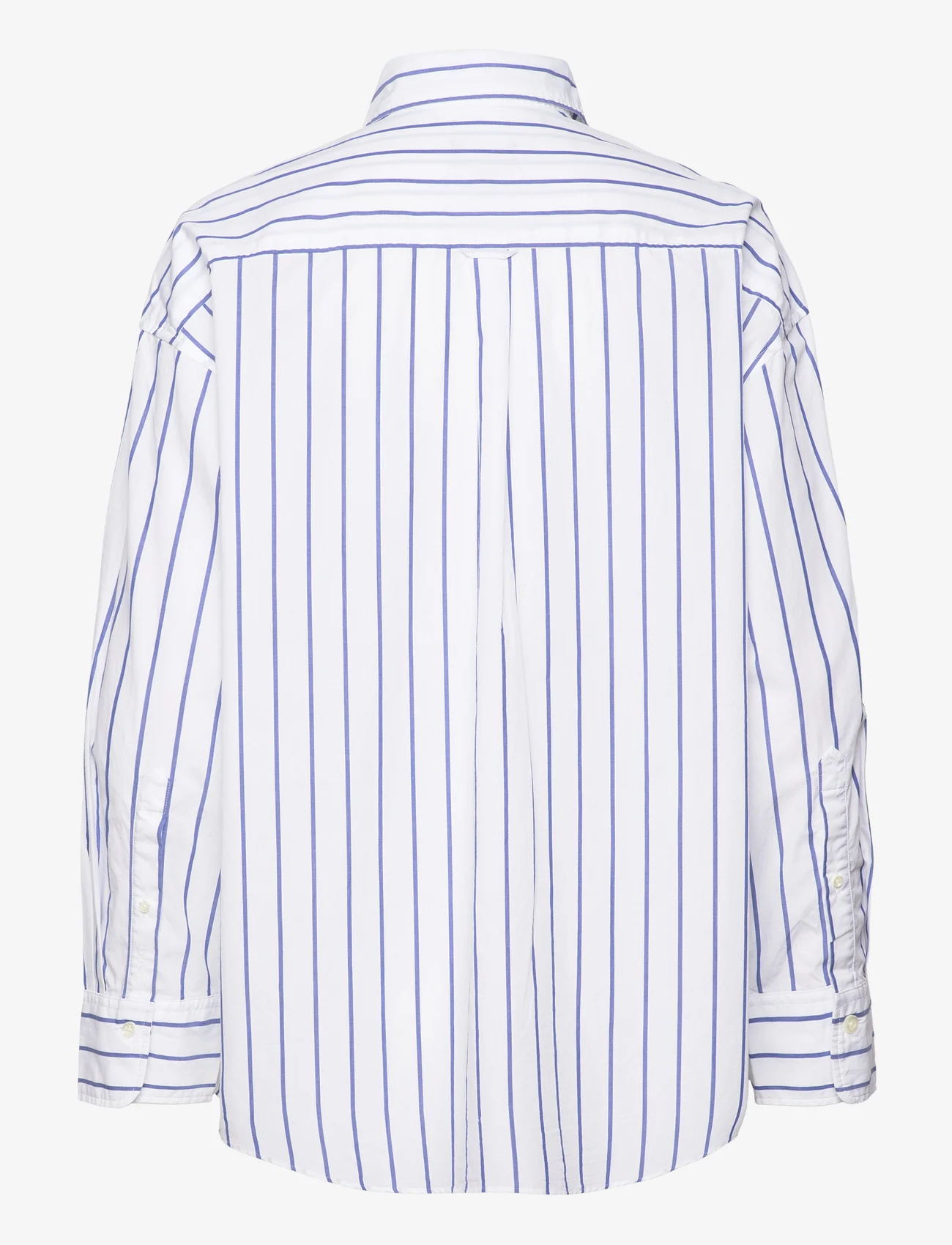 GANT - OS STRIPE SHIRT - langærmede skjorter - white - 1
