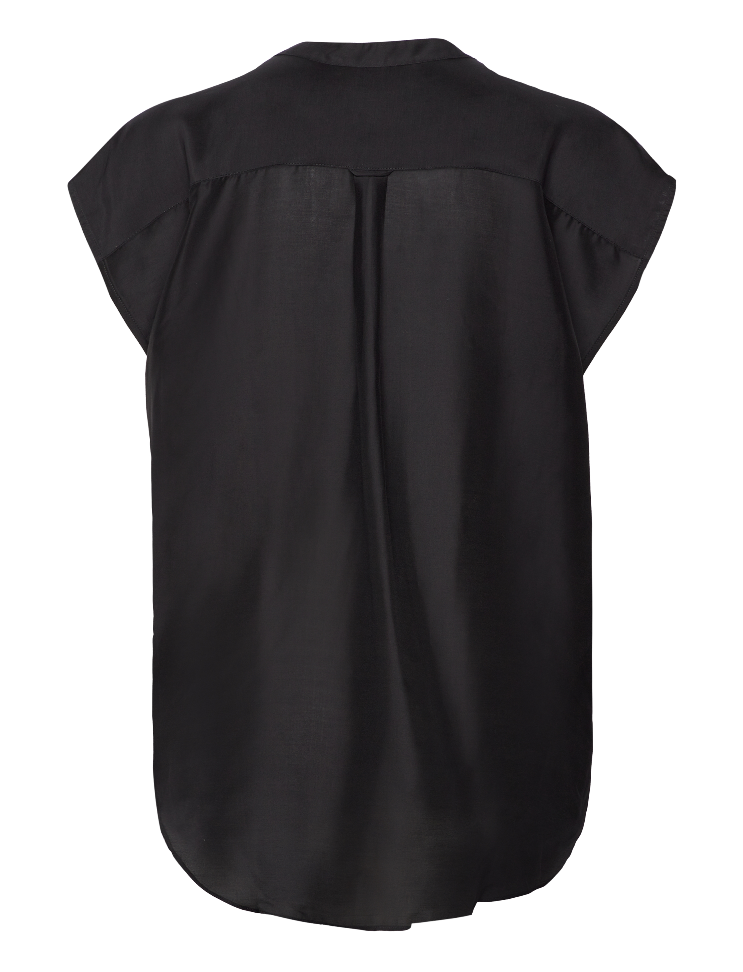 GANT - REL SLEEVELESS STAND COLLAR BLOUSE - ebony black - 1