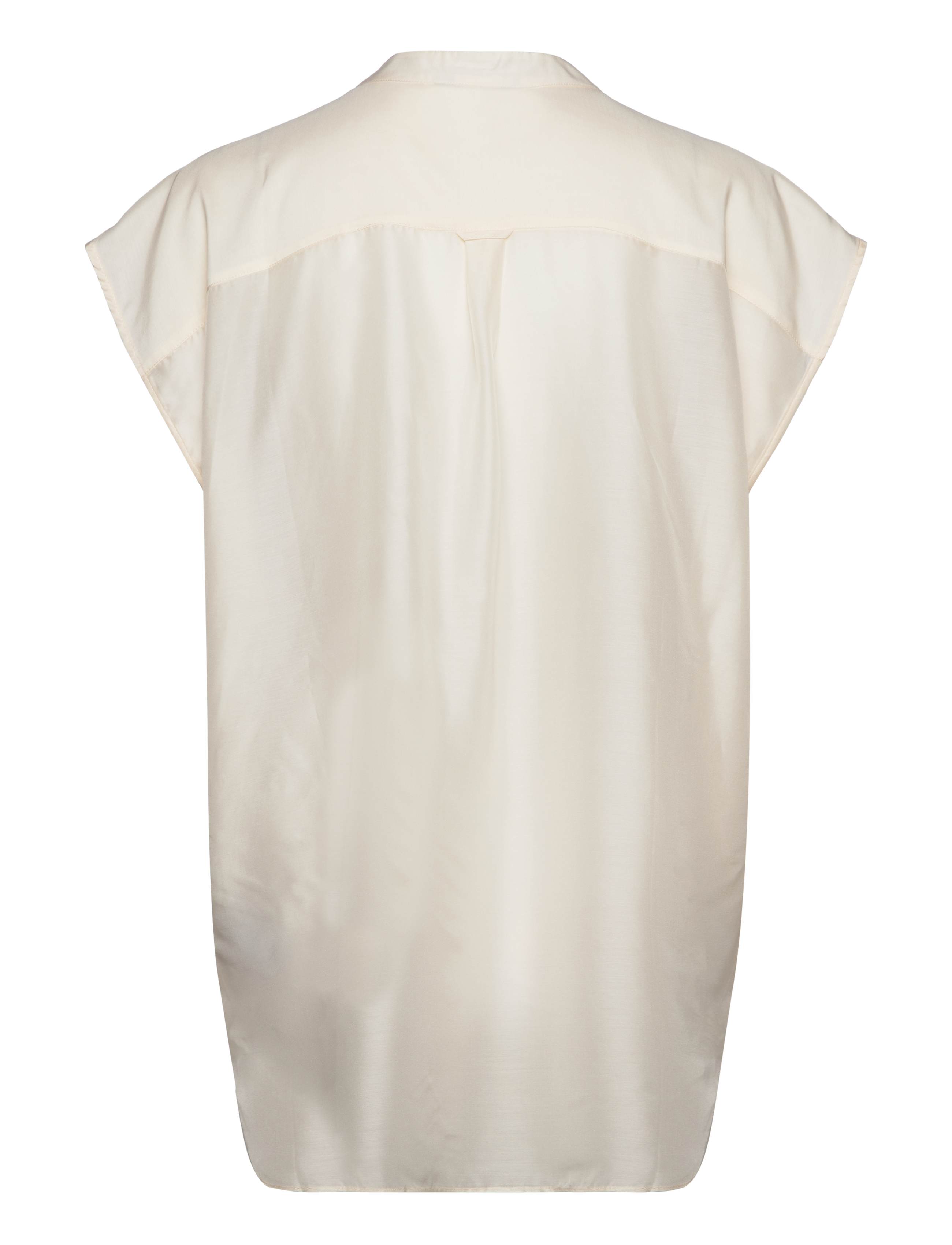 GANT - REL SLEEVELESS STAND COLLAR BLOUSE - linen - 1
