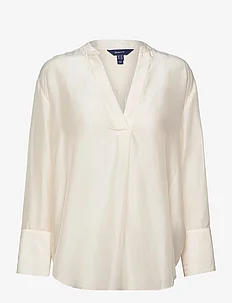 RELAXED STAND COLLAR BLOUSE, GANT