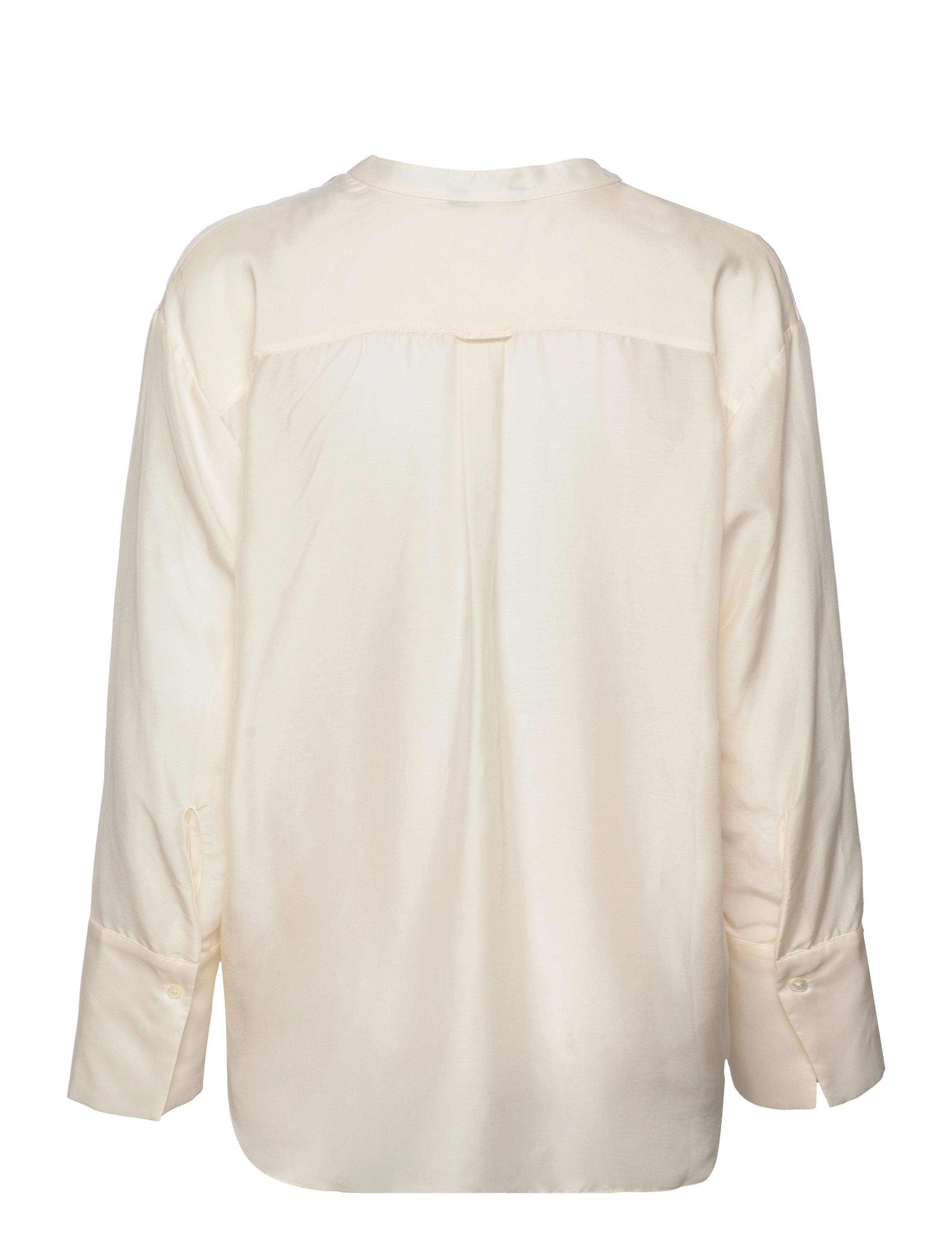 Gant - RELAXED STAND COLLAR BLOUSE - langærmede bluser - linen - 1