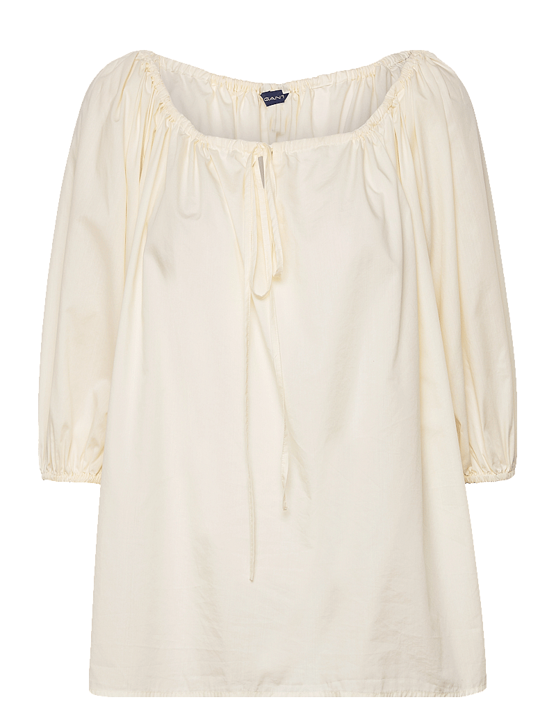 Gant - GATHERED BLOUSE - langærmede bluser - cream - 1