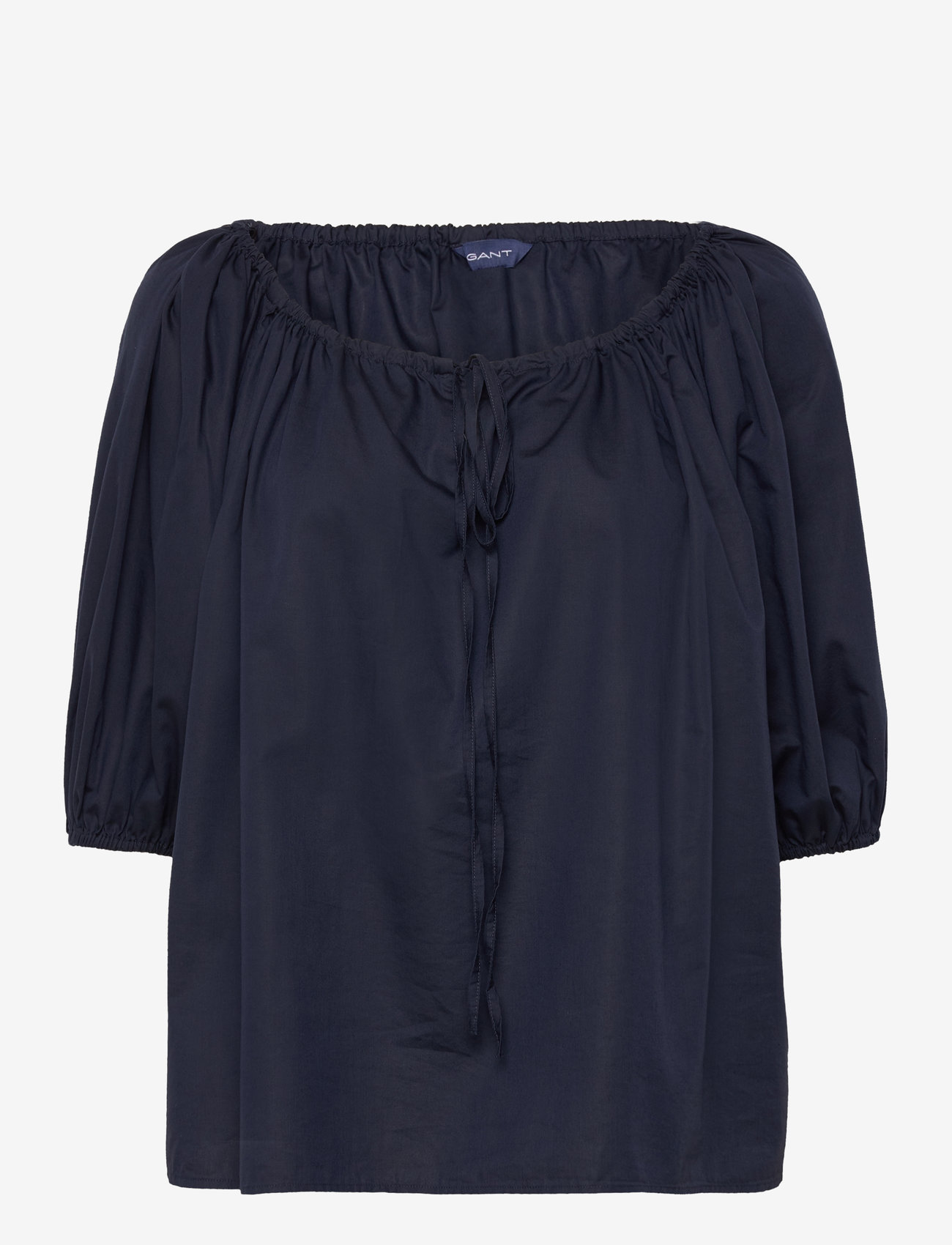 Gant - GATHERED BLOUSE - langærmede bluser - evening blue - 1