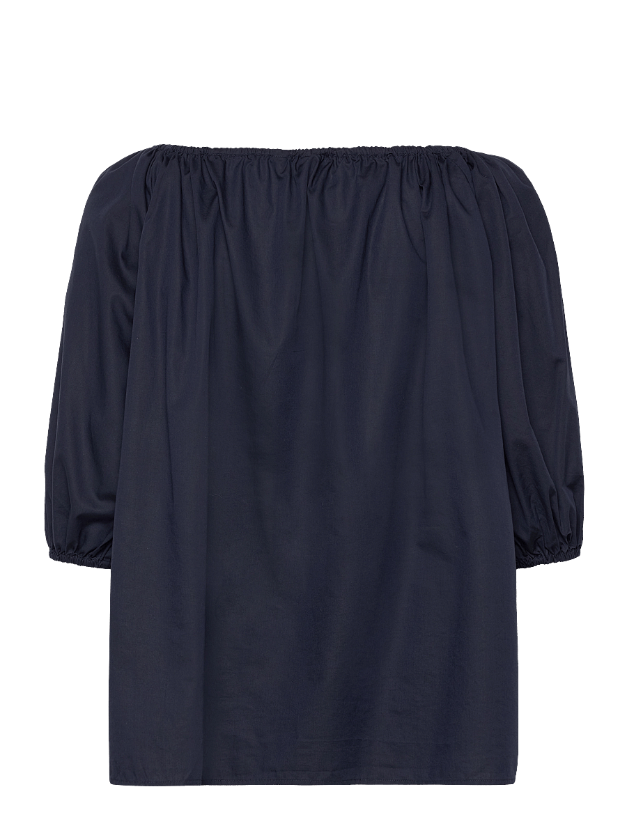 Gant - GATHERED BLOUSE - long sleeved blouses - evening blue - 2