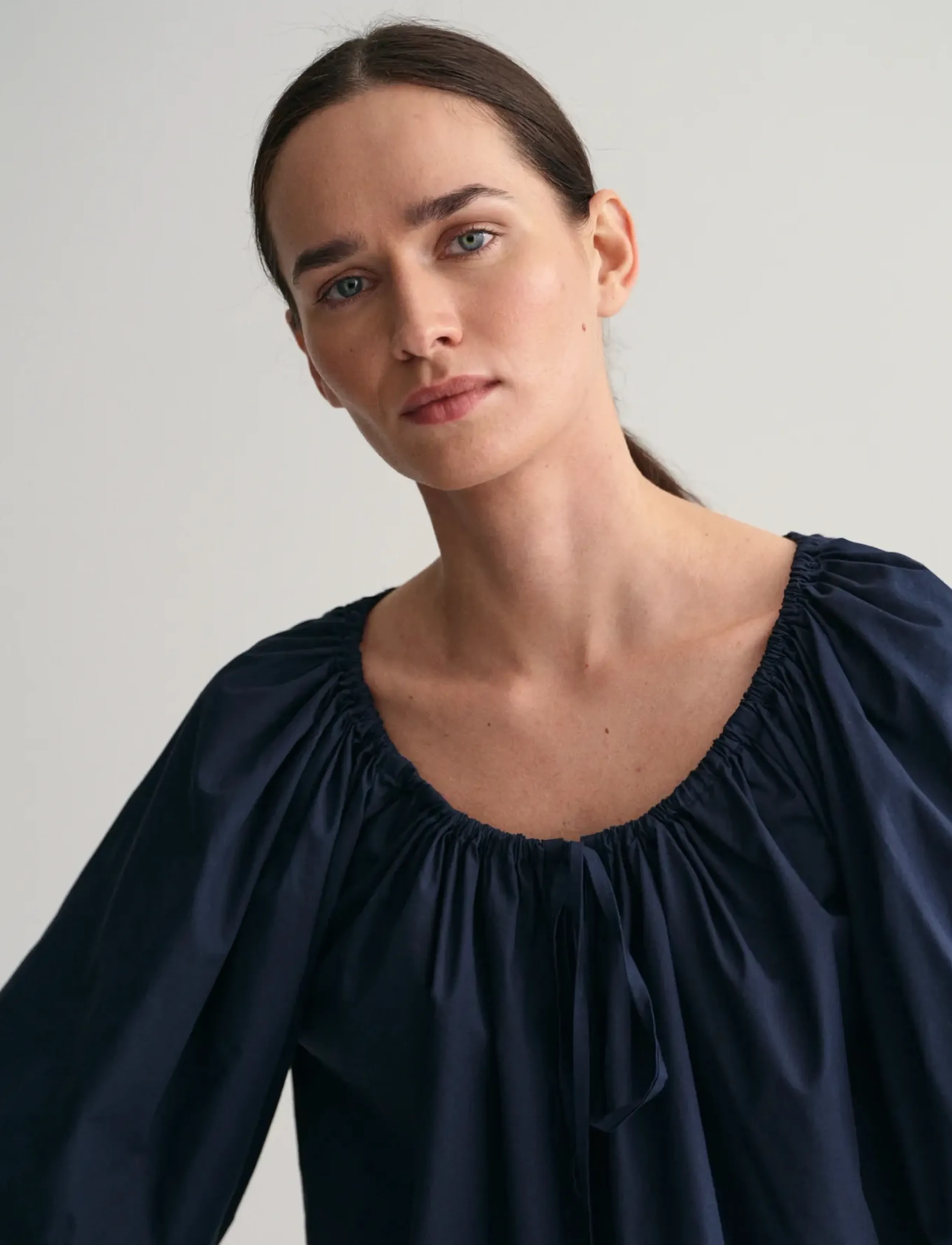 Gant - GATHERED BLOUSE - bluzki z długimi rękawami - evening blue - 4