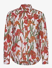 GANT - REGULAR IRIS PRINT COT VOILE SHIRT - overhemden met lange mouwen - eggshell - 0
