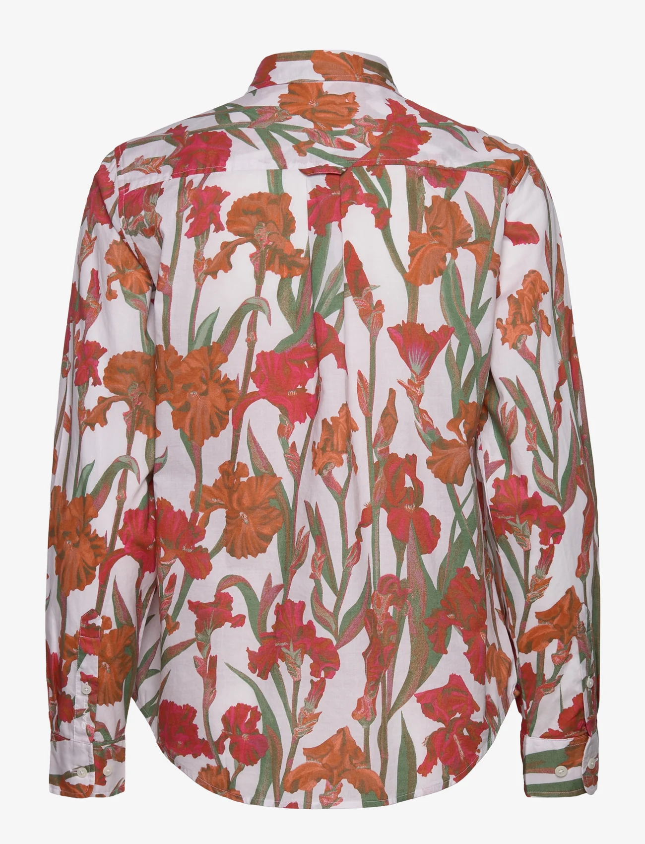 GANT - REGULAR IRIS PRINT COT VOILE SHIRT - pitkähihaiset paidat - eggshell - 1