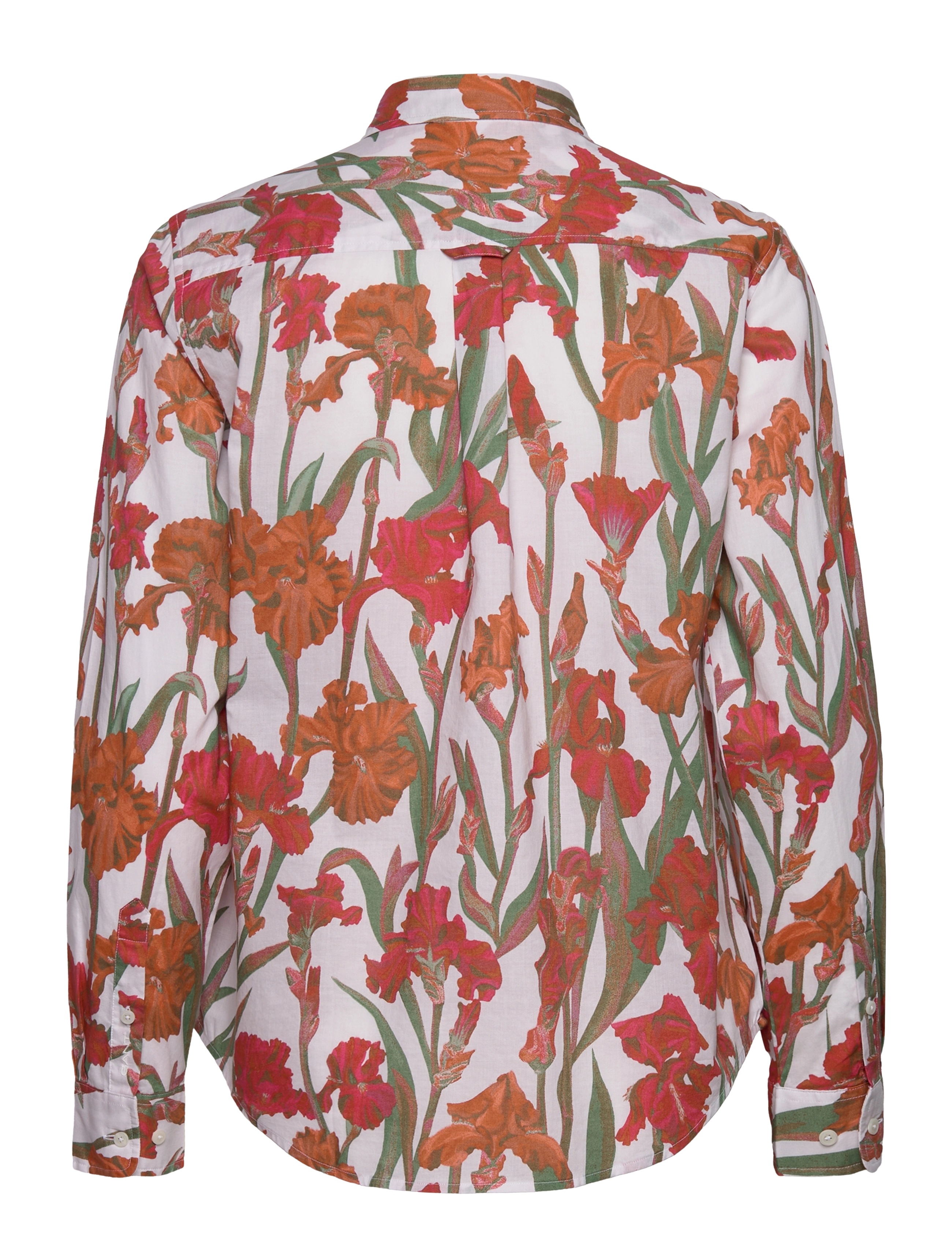 GANT - REGULAR IRIS PRINT COT VOILE SHIRT - eggshell - 1