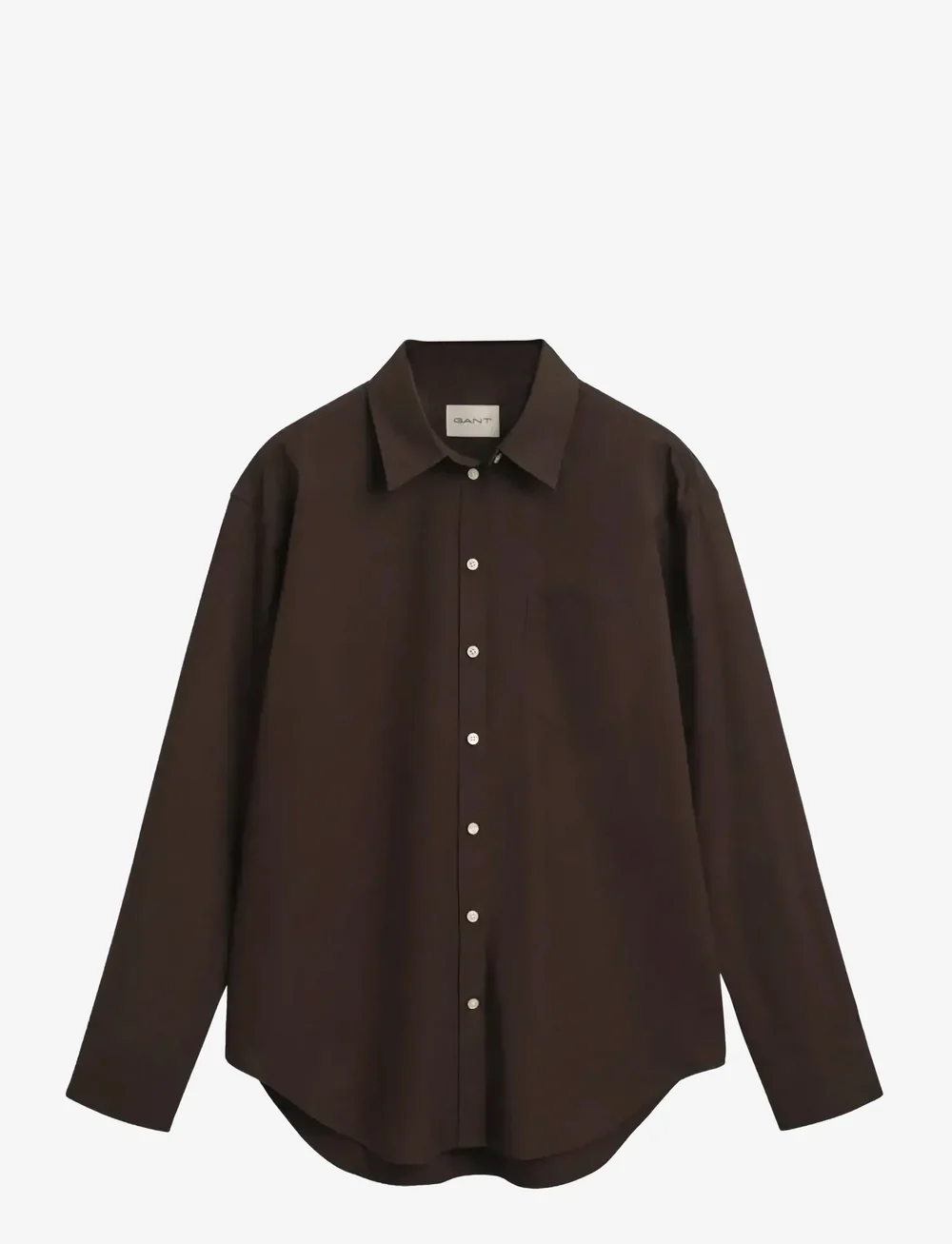 GANT - REL CLASSIC POPLIN SHIRT - chemises à manches longues - deep brown - 1