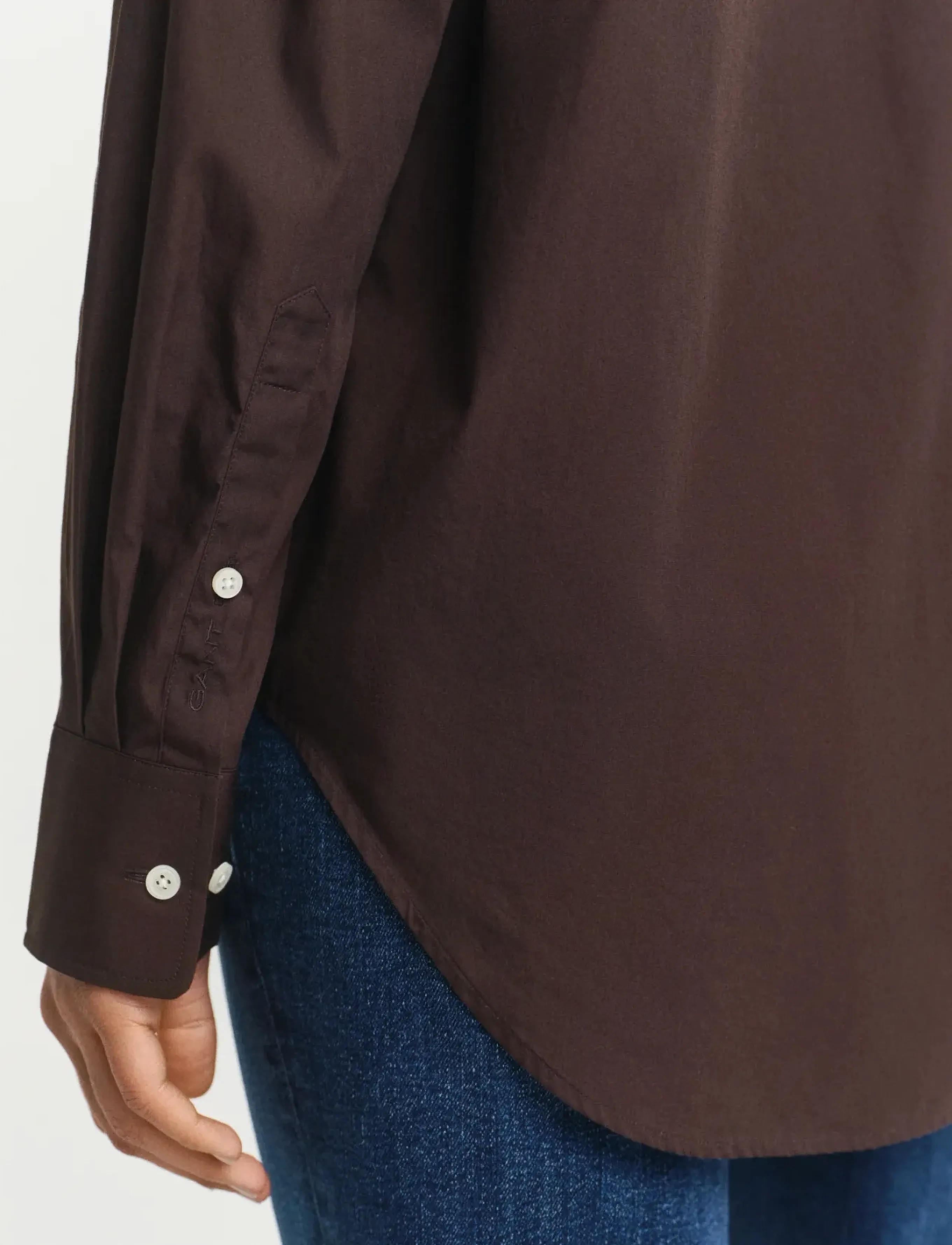 Gant - REL CLASSIC POPLIN SHIRT - overhemden met lange mouwen - deep brown - 2