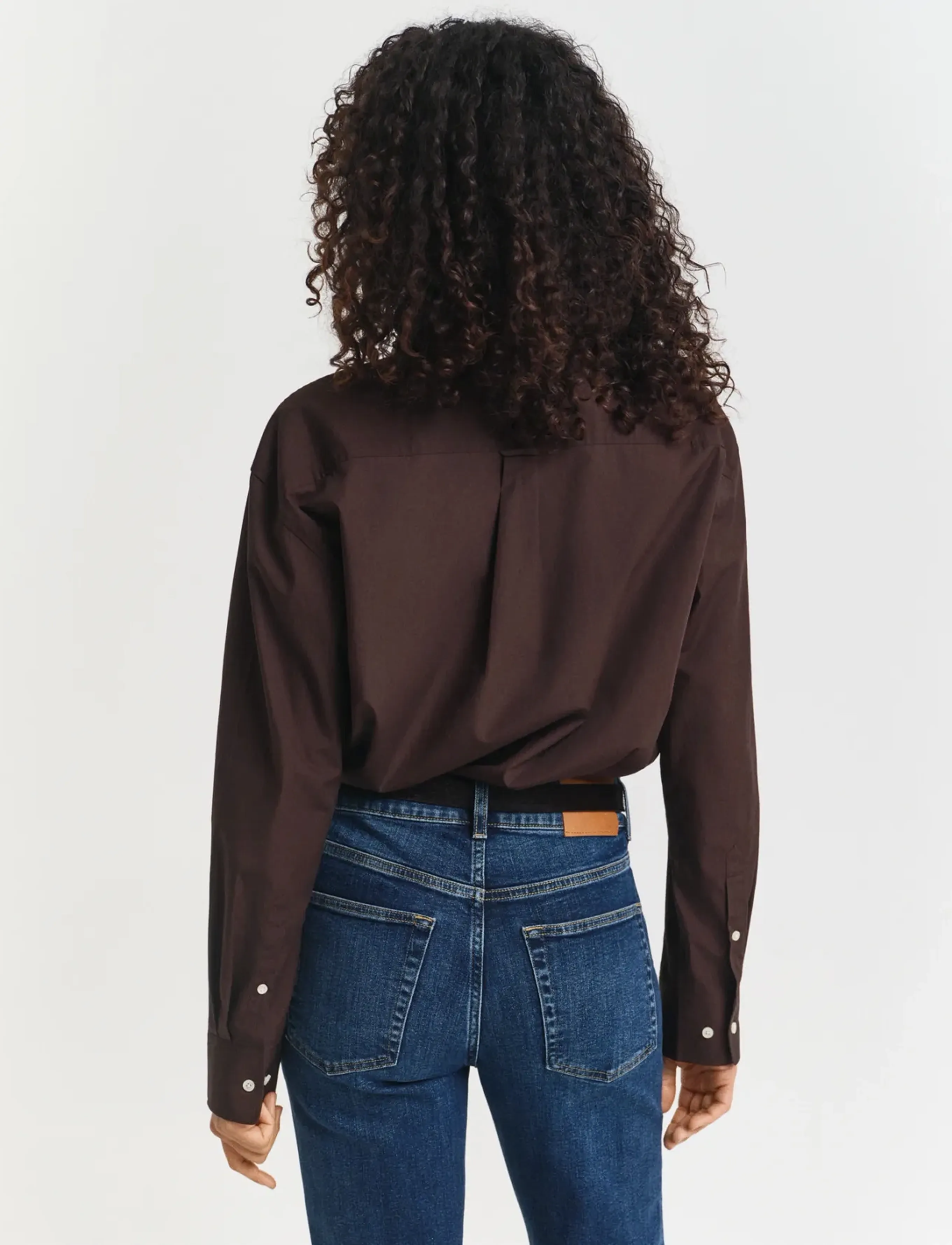 Gant - REL CLASSIC POPLIN SHIRT - overhemden met lange mouwen - deep brown - 4