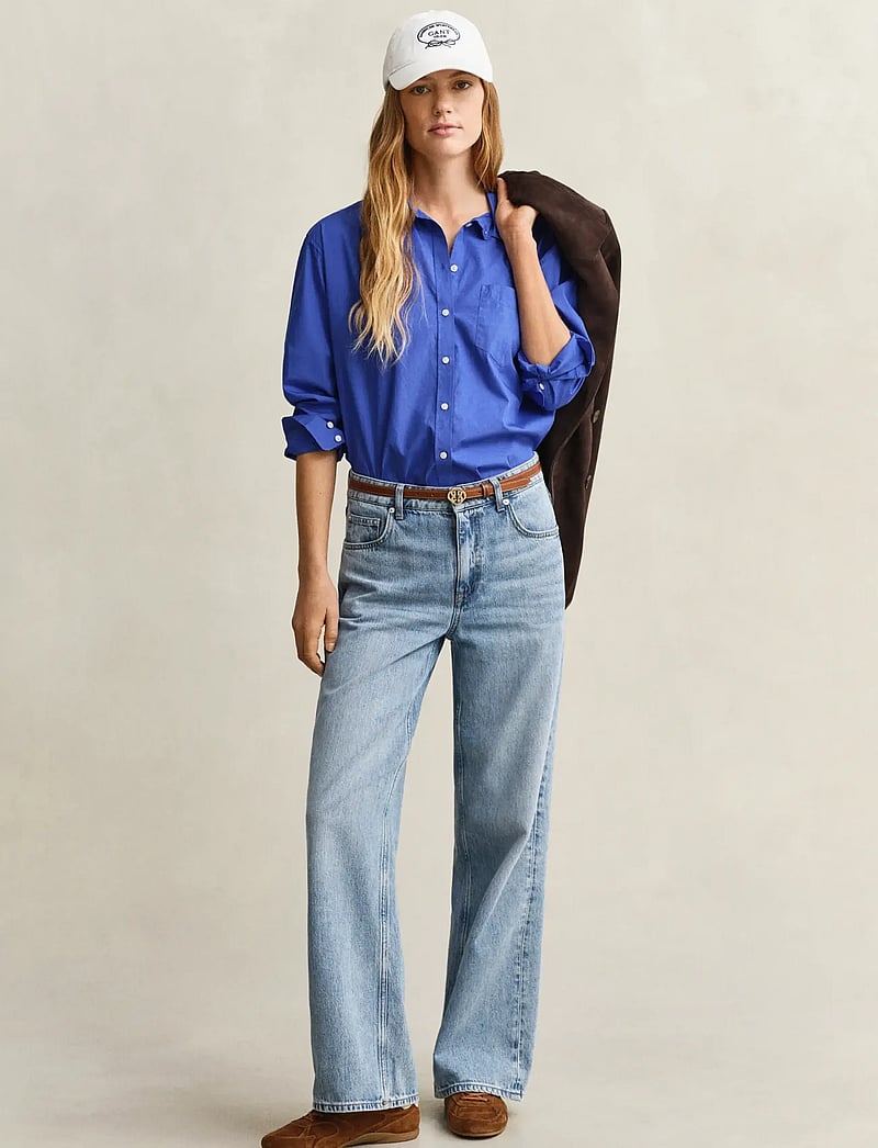 Gant - REL CLASSIC POPLIN SHIRT - langærmede skjorter - royal blue - 4