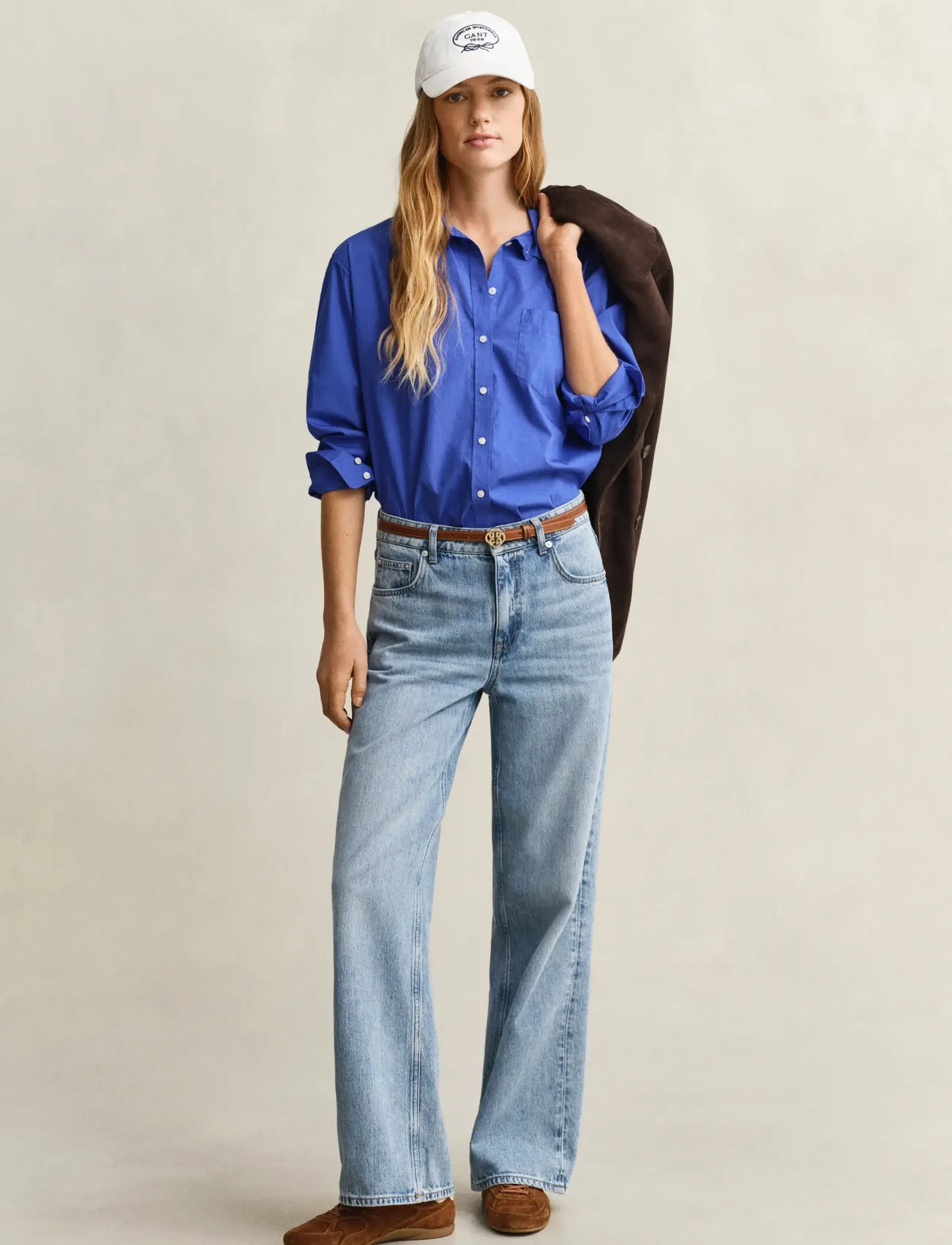 Gant - REL CLASSIC POPLIN SHIRT - long-sleeved shirts - royal blue - 4