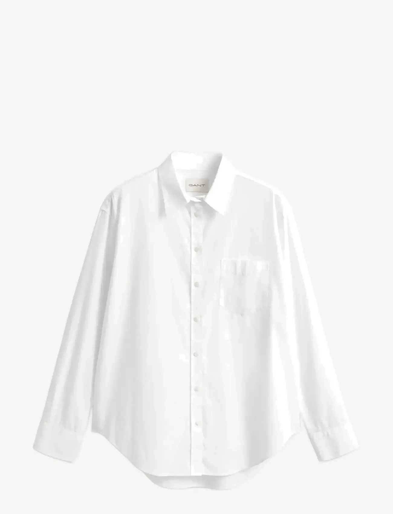GANT - REL CLASSIC POPLIN SHIRT - långärmade skjortor - white - 1