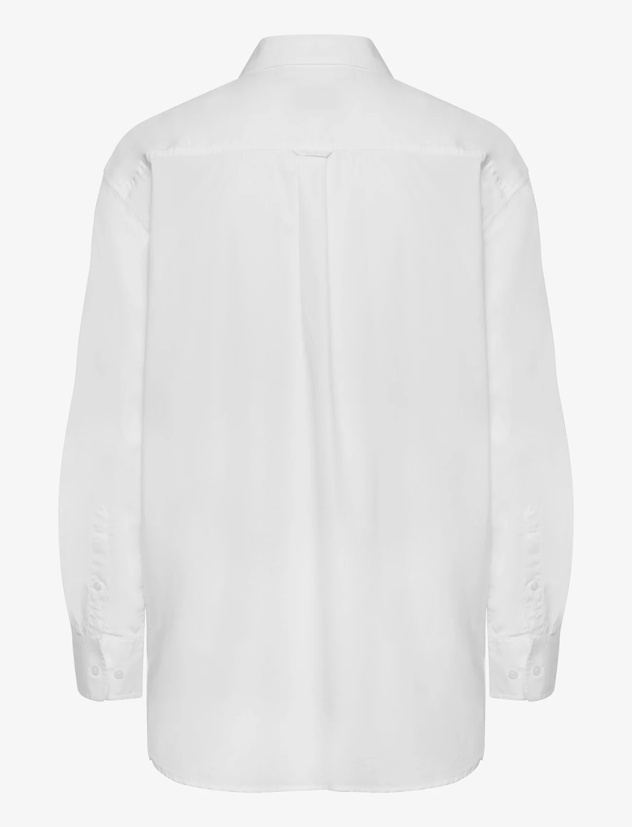 GANT - REL POPLIN SHIRT - långärmade skjortor - white - 1