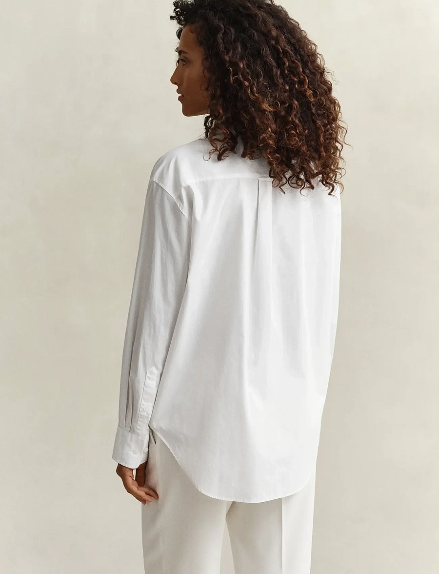 Gant - REL CLASSIC POPLIN SHIRT - koszule z długimi rękawami - white - 3