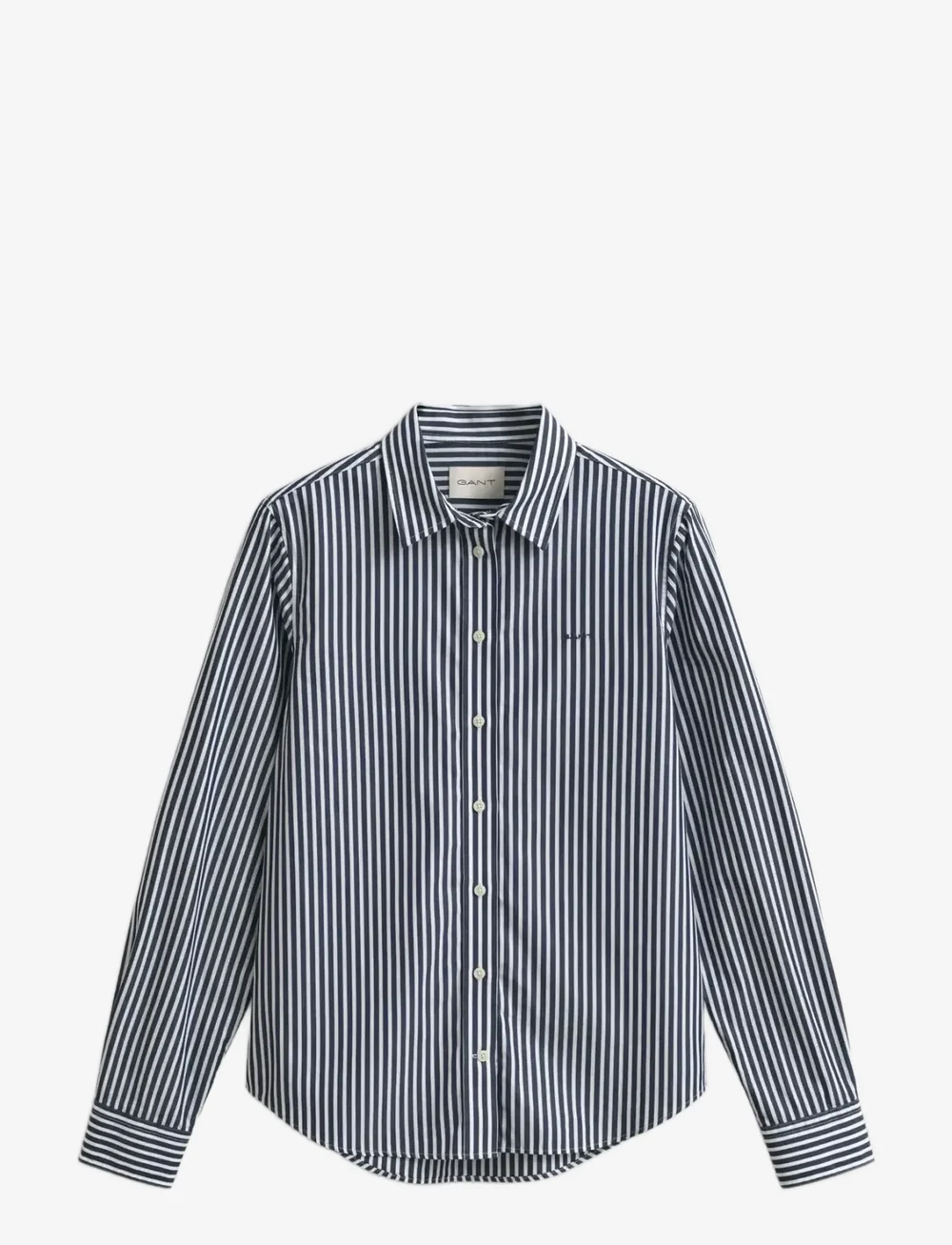 GANT - REG CLASSIC POPLIN STRIPED SHIRT - pikkade varrukatega särgid - classic blue - 1