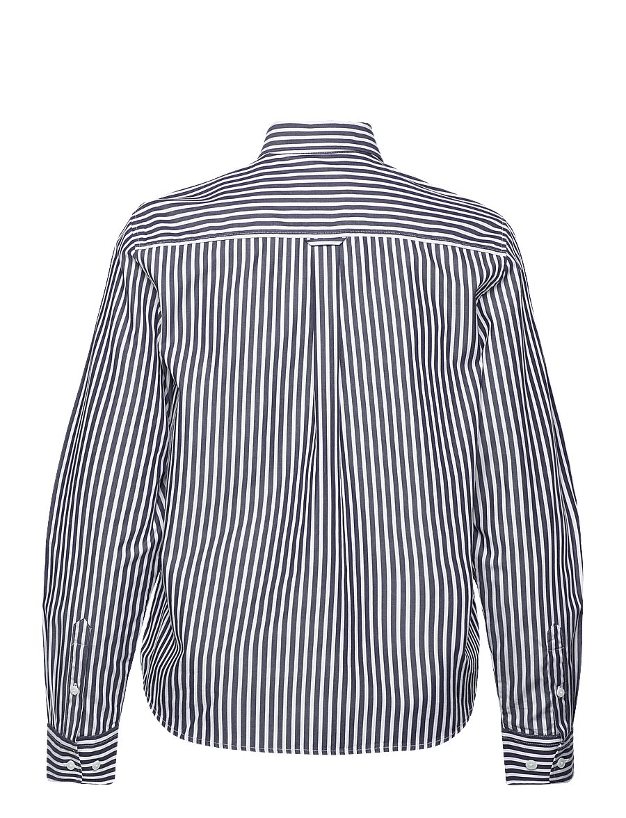 Gant - REG CLASSIC POPLIN STRIPED SHIRT - langärmlige hemden - classic blue - 2