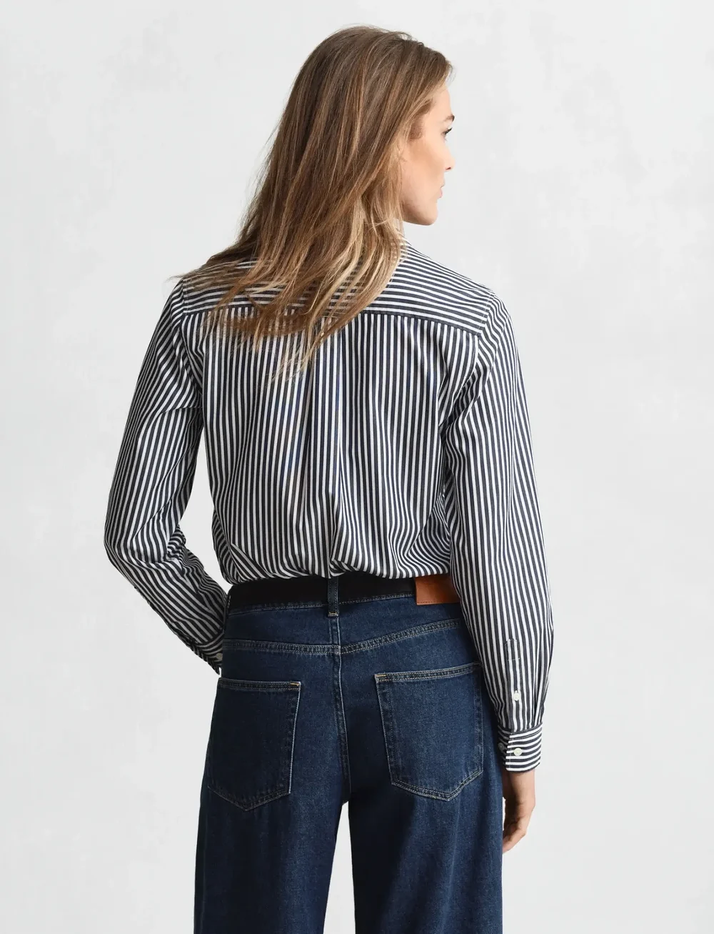 GANT - REG CLASSIC POPLIN STRIPED SHIRT - pikkade varrukatega särgid - classic blue - 3