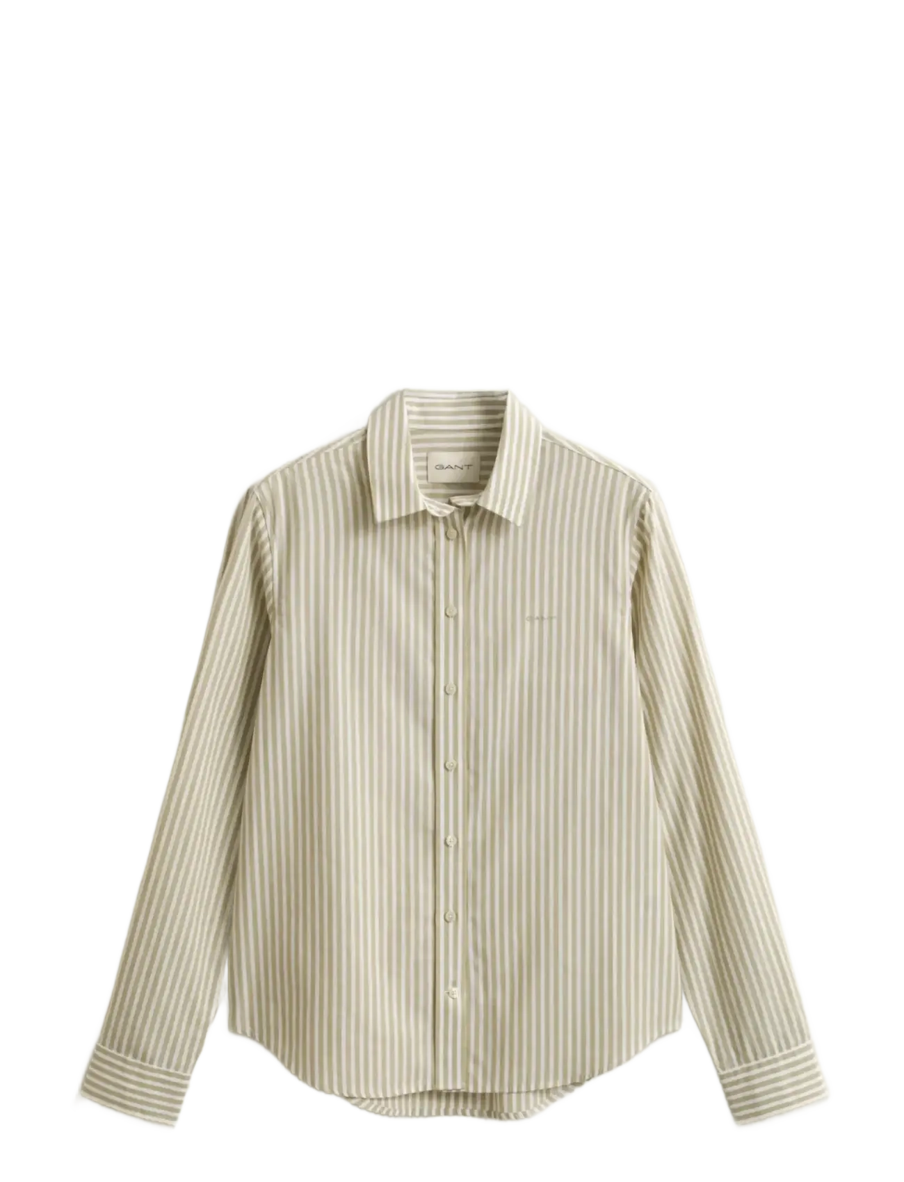 Gant REG CLASSIC POPLIN STRIPED SHIRT - Transitional Layering - COUNTRY BEIGE / beige