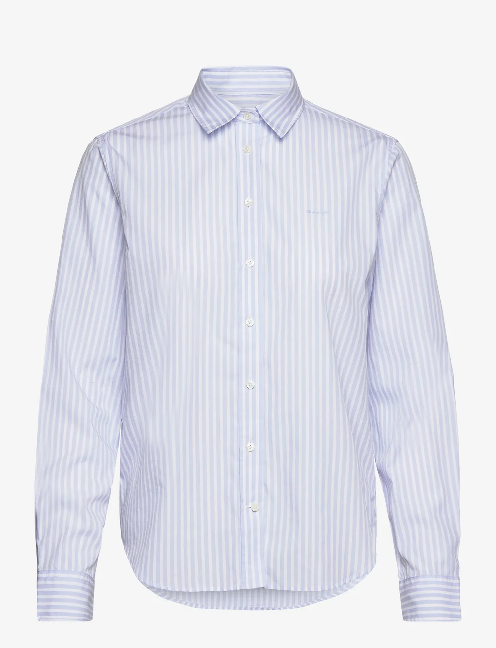 GANT - REG CLASSIC POPLIN STRIPED SHIRT - pikkade varrukatega särgid - light blue - 1