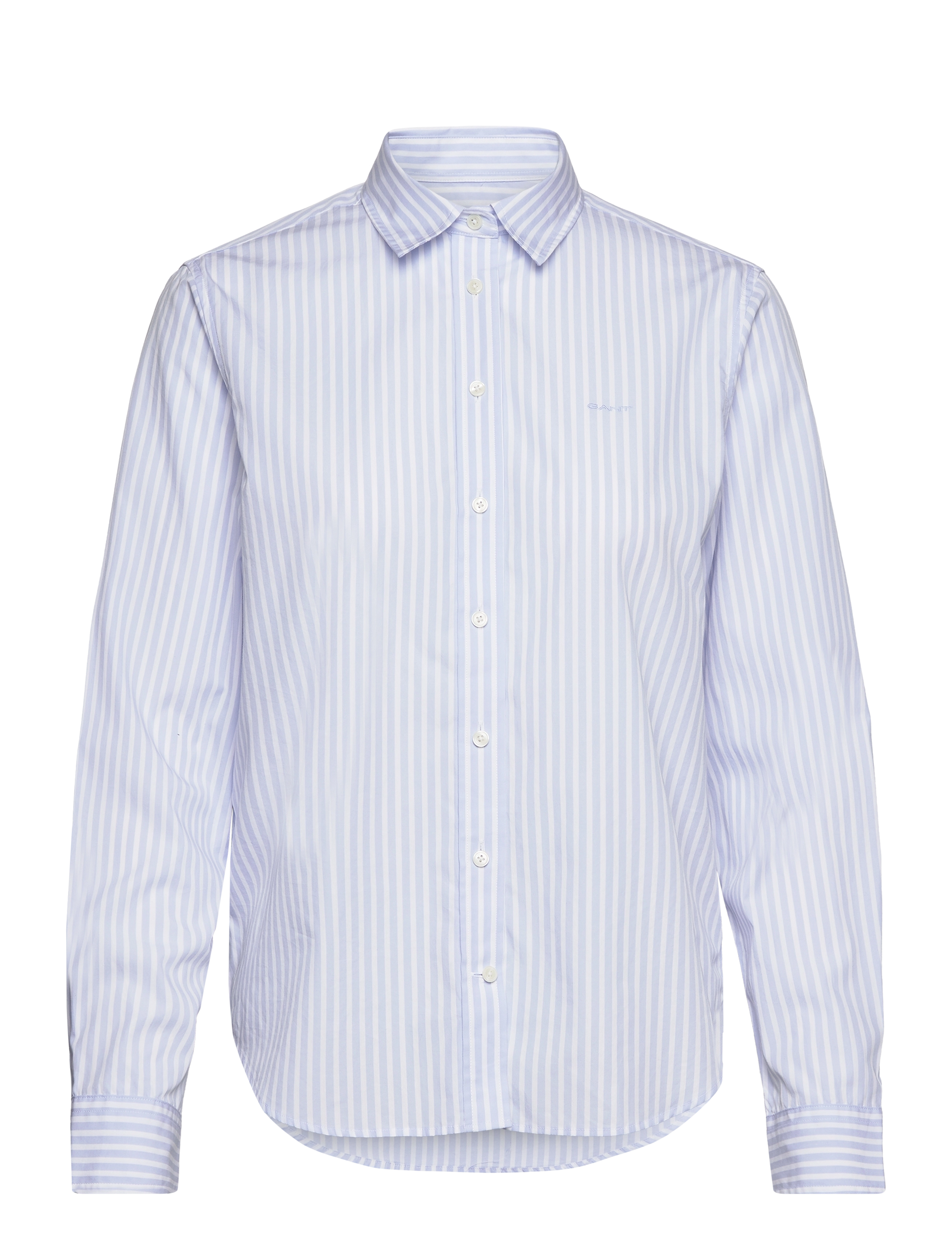 Gant REG CLASSIC POPLIN STRIPED SHIRT - Skjortor - LIGHT BLUE / blue