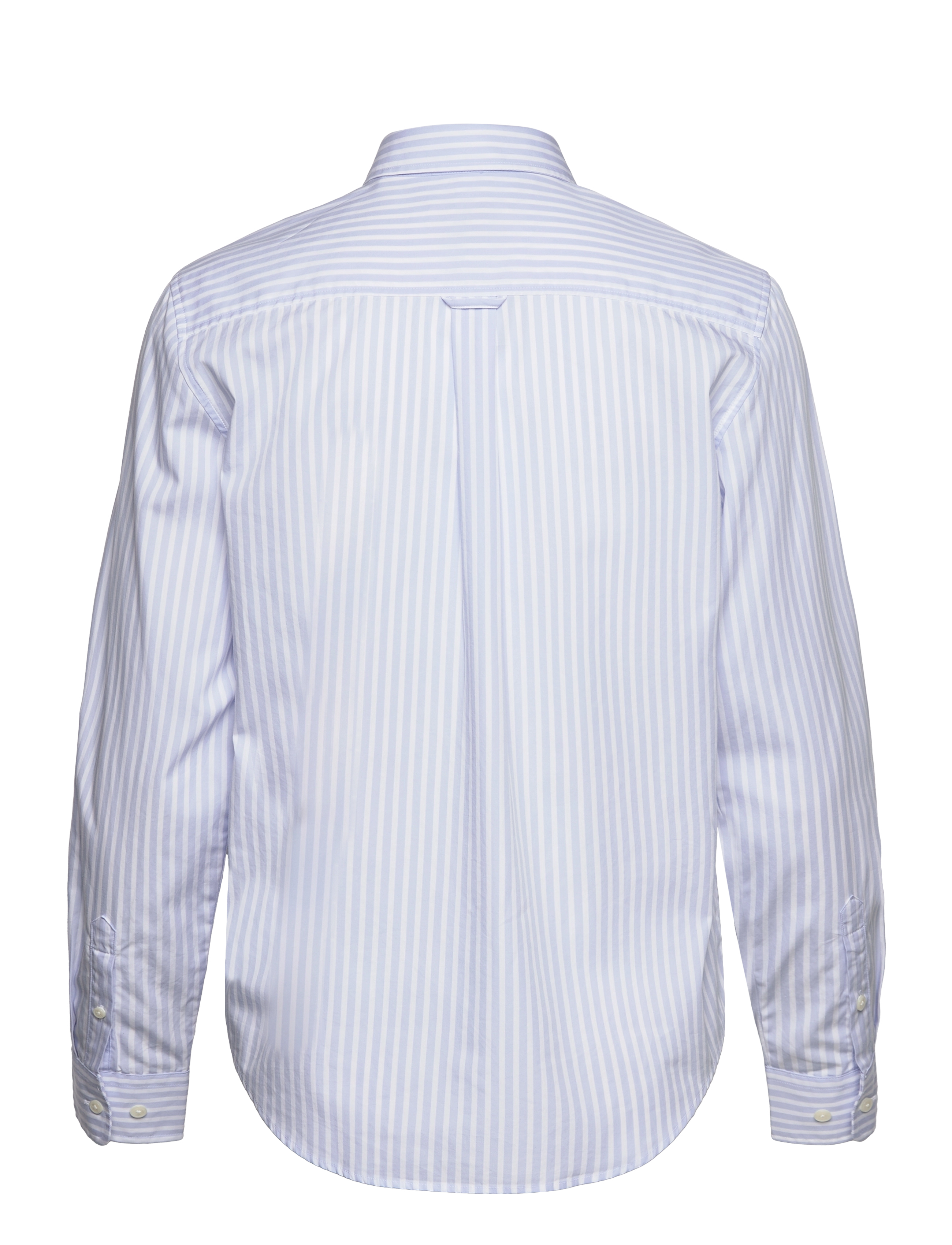 Gant - REG CLASSIC POPLIN STRIPED SHIRT - langærmede skjorter - light blue - 2