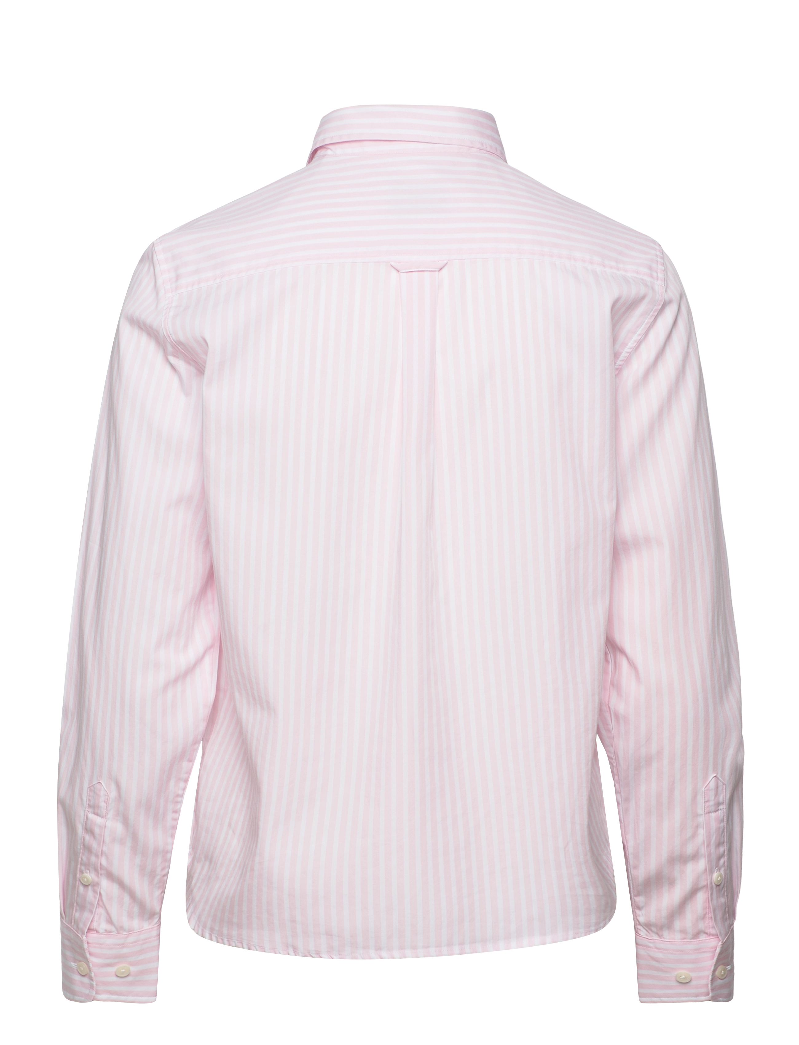 Gant - REG CLASSIC POPLIN STRIPED SHIRT - langärmlige hemden - light pink - 2