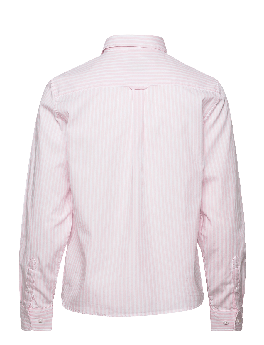 Gant - REG CLASSIC POPLIN STRIPED SHIRT - langärmlige hemden - light pink - 2